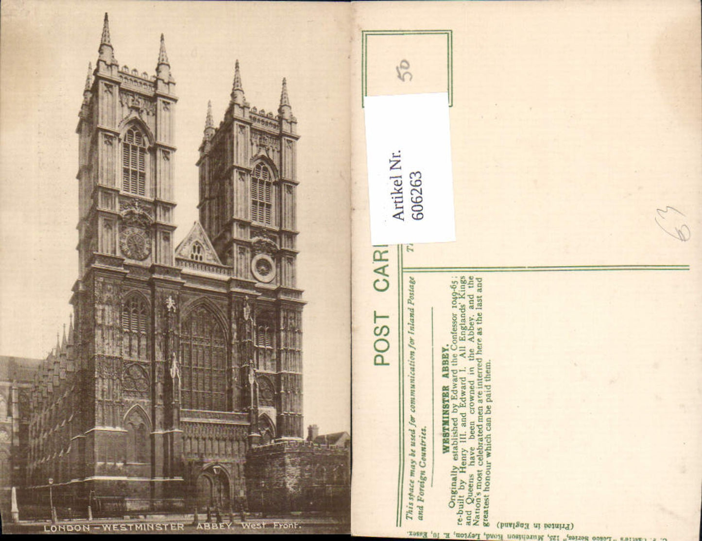 Alte Ansichtskarte – Old Postcard