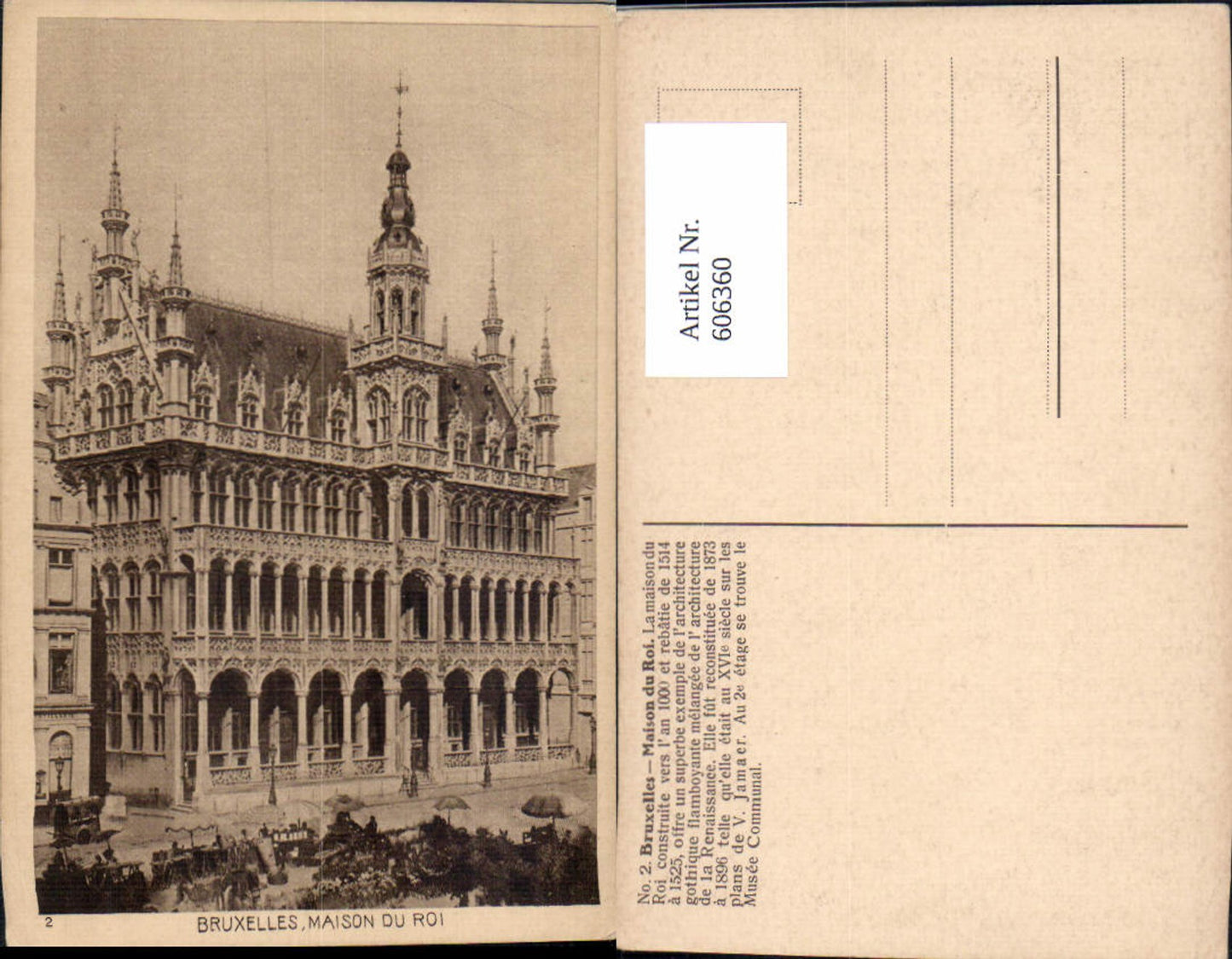 606360,Brüssel Bruxelles Maison du Roi Könighaus