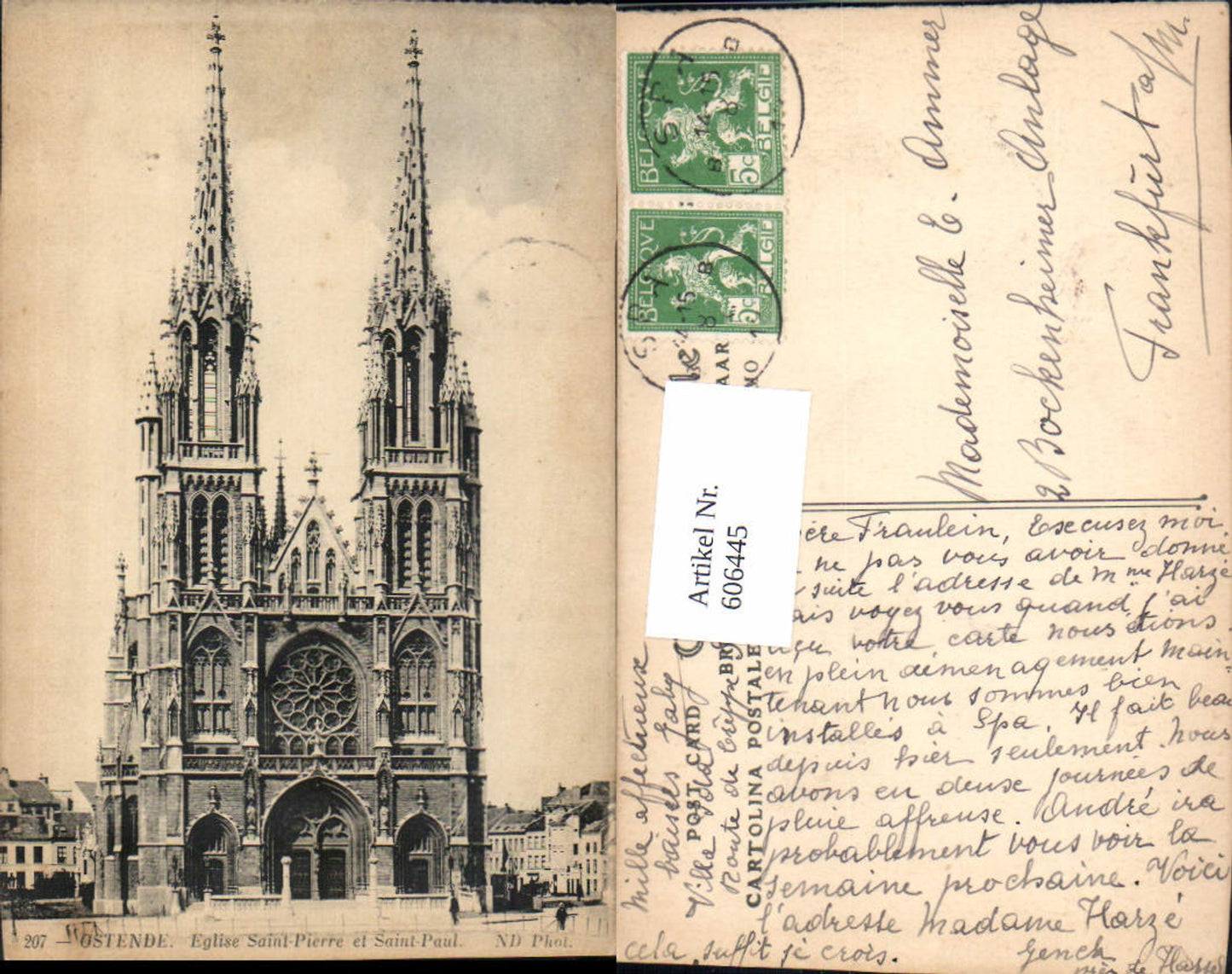 606445,Ostende Eglise Saint-Pierre et Saint-Paul Kirche Belgium