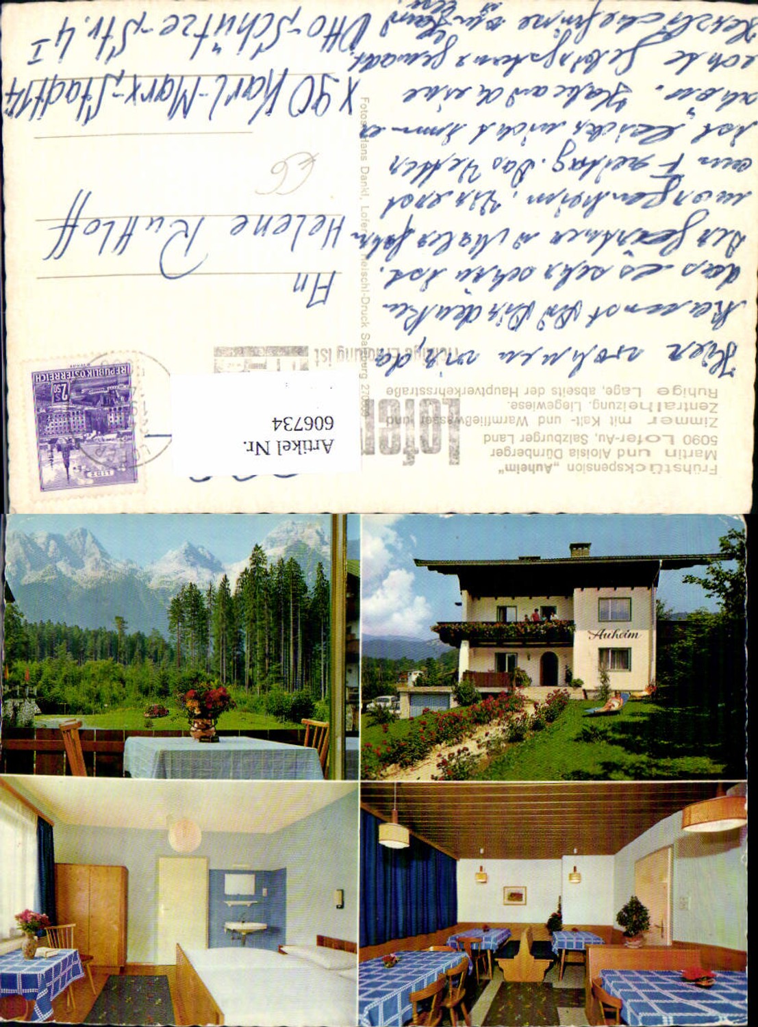 Alte Ansichtskarte – Old Postcard