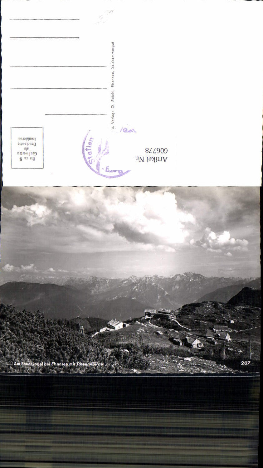606778,Am Feuerkogel b. Ebensee m. Totengebirge