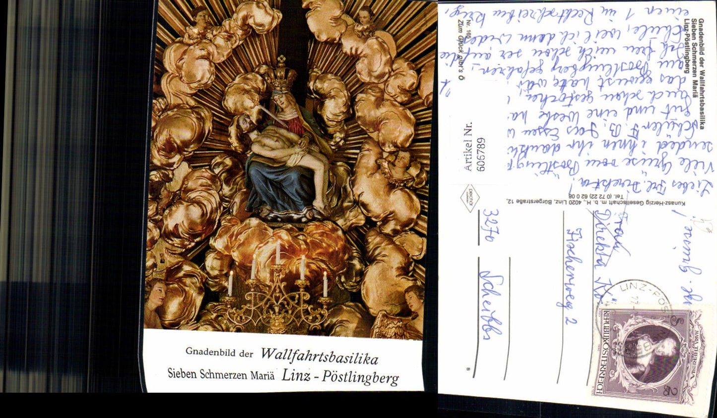 606789,Linz Pöstlingberg Gnadenbild Wallfahrtskirche Sieben Schmerzen Mariä