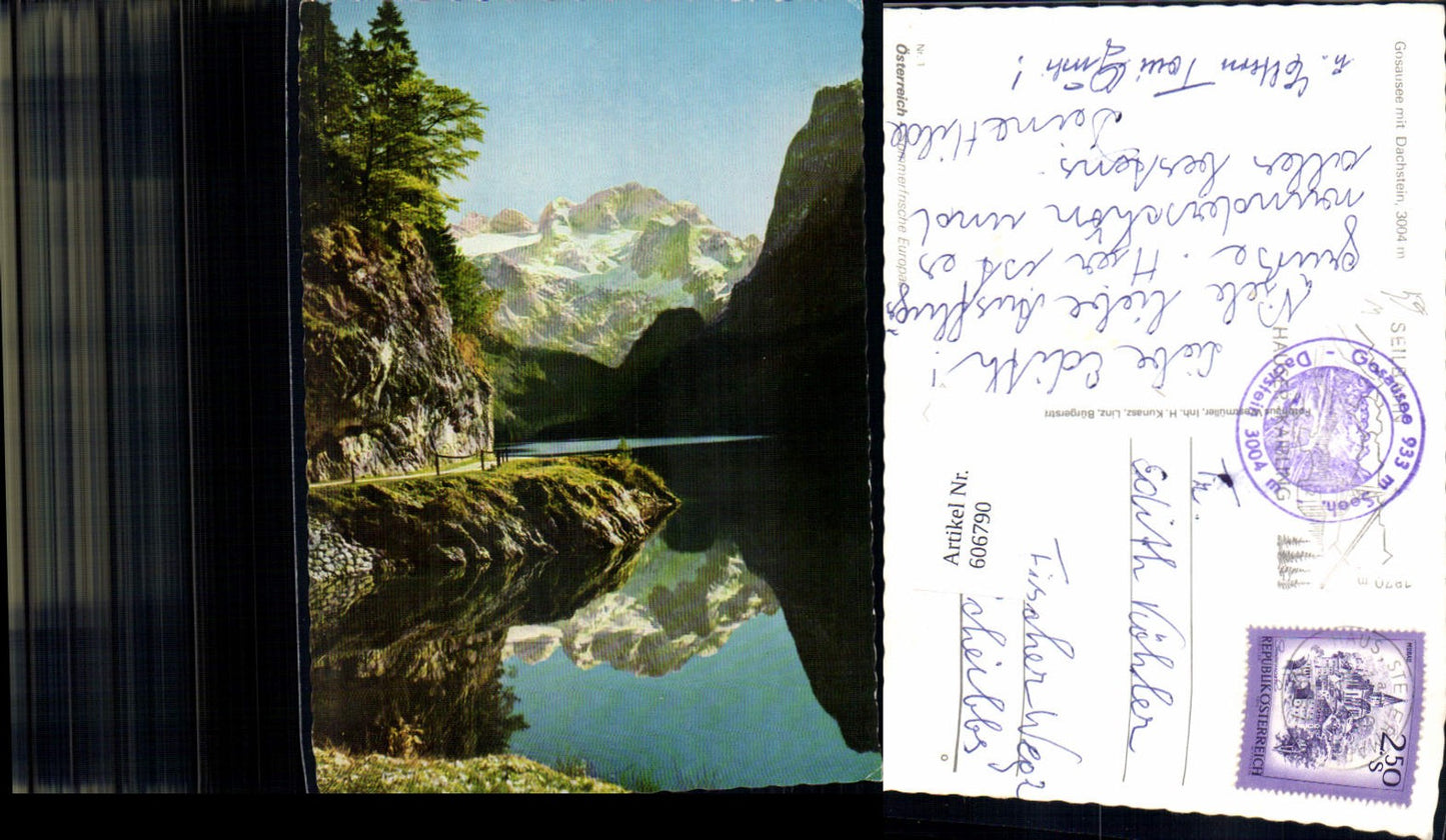 606790,Foto Ak Gosausee m. Dachstein Gosau