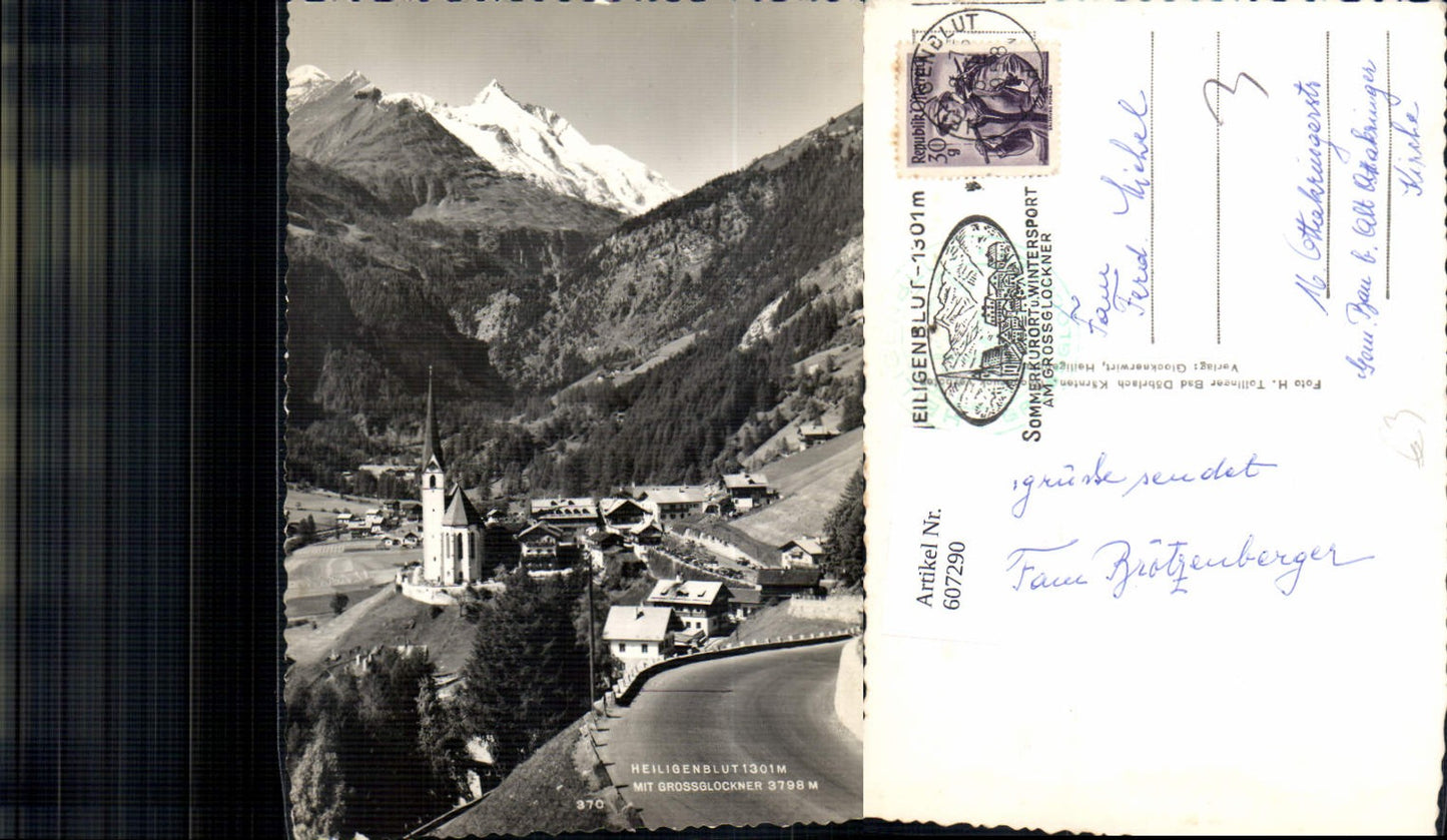 607290,Foto Ak Heiligenblut am Großglockner