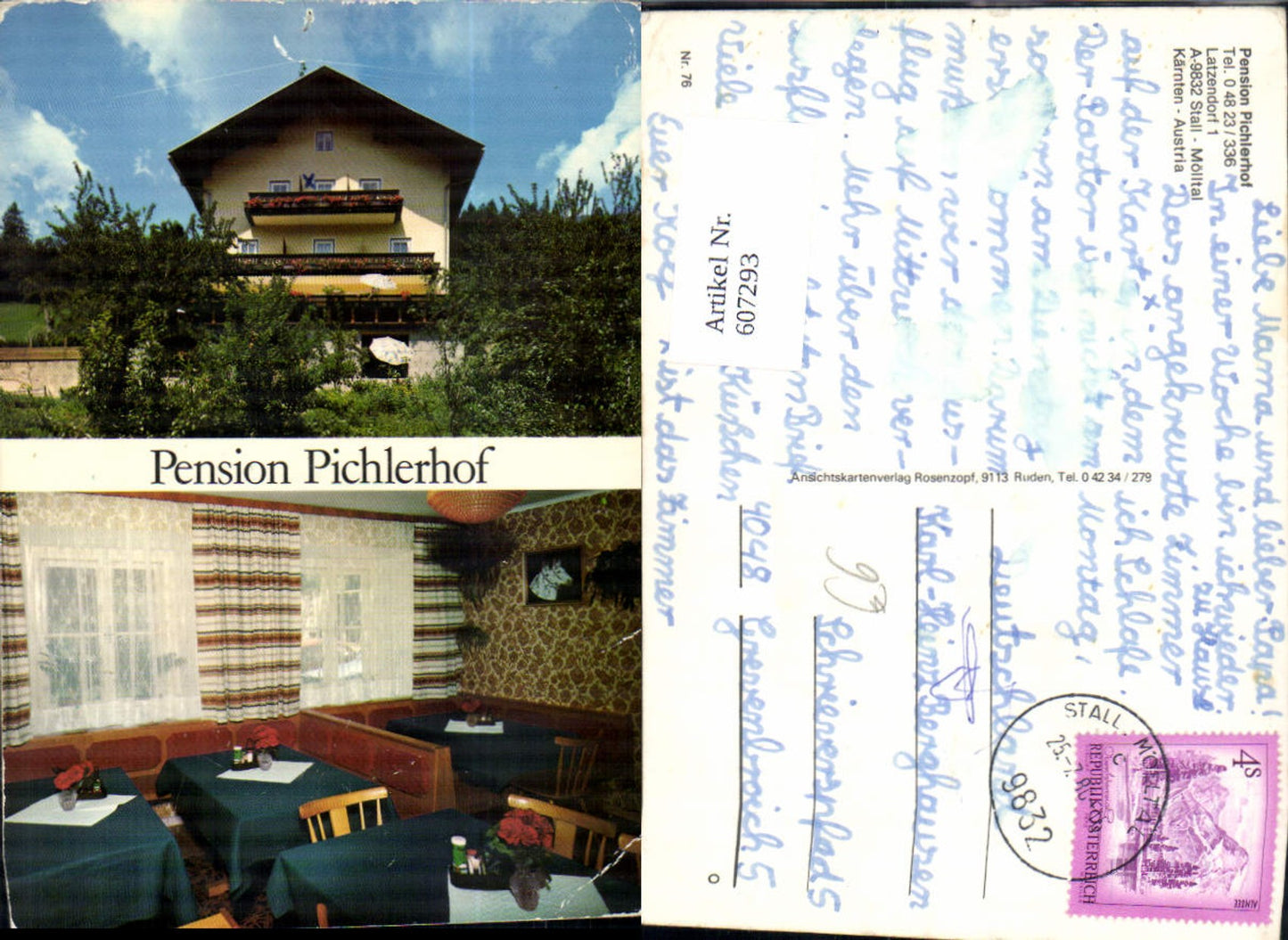 607293,Mehrbild Ak Stall Mölltal Pension Pichlerhof