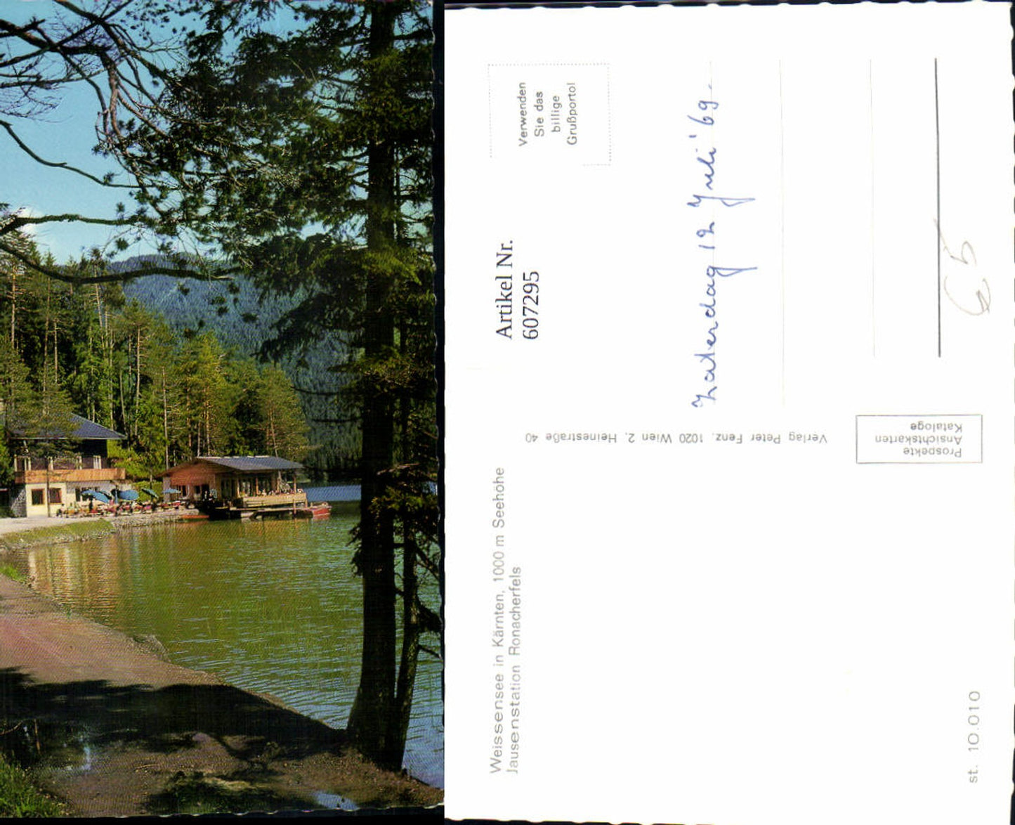 607295,Neusach Weissensee Kärnten Jausenstation Ronacherfels