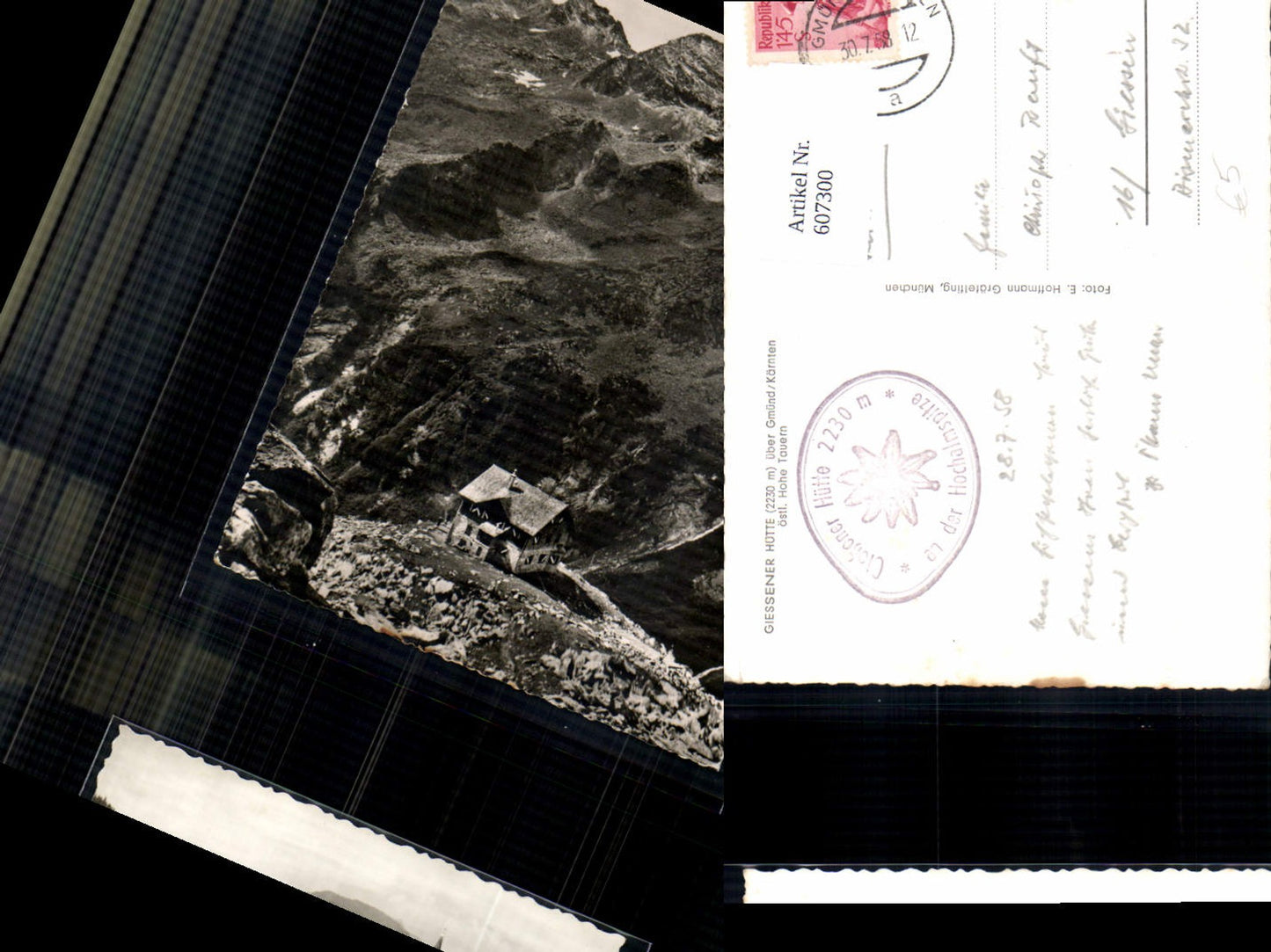 607300,Giessener Hütte über Gmünd Kärnten Östl. Hohe Tauern