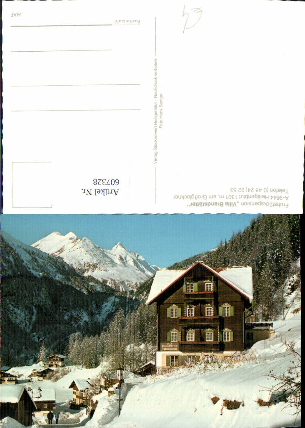 607328,Heiligenblut a. Großglockner Frühstückspension Villa Brandstätter Winteransicht
