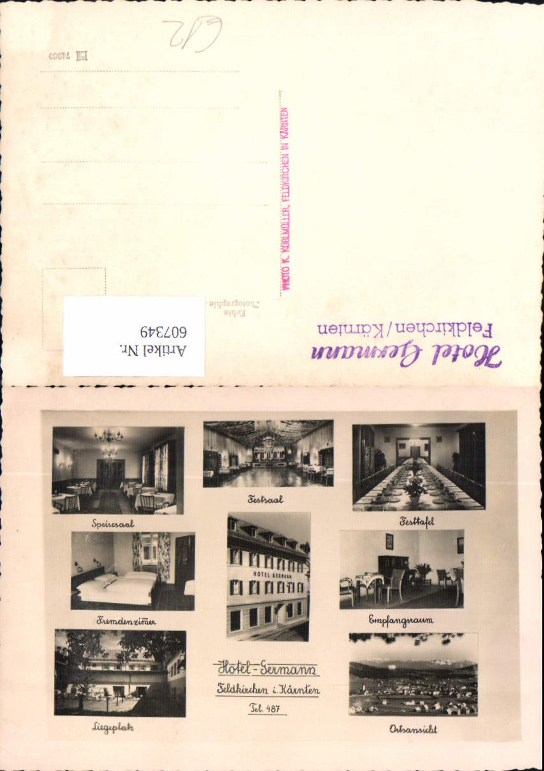607349,Mehrbild Ak Feldkirchen Hotel Germann