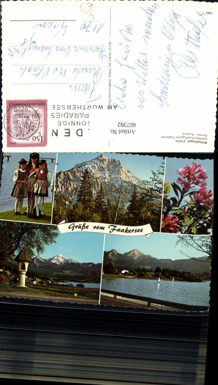 607392,Mehrbild Ak Mittagskogel Faakersee Finkenstein am Faaker See