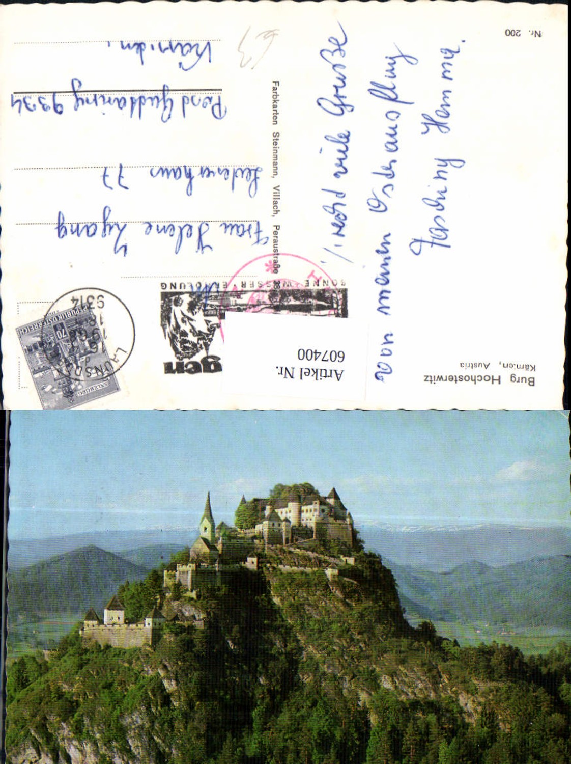 607400,Sankt Georgen am Längsee Burg Hochosterwitz