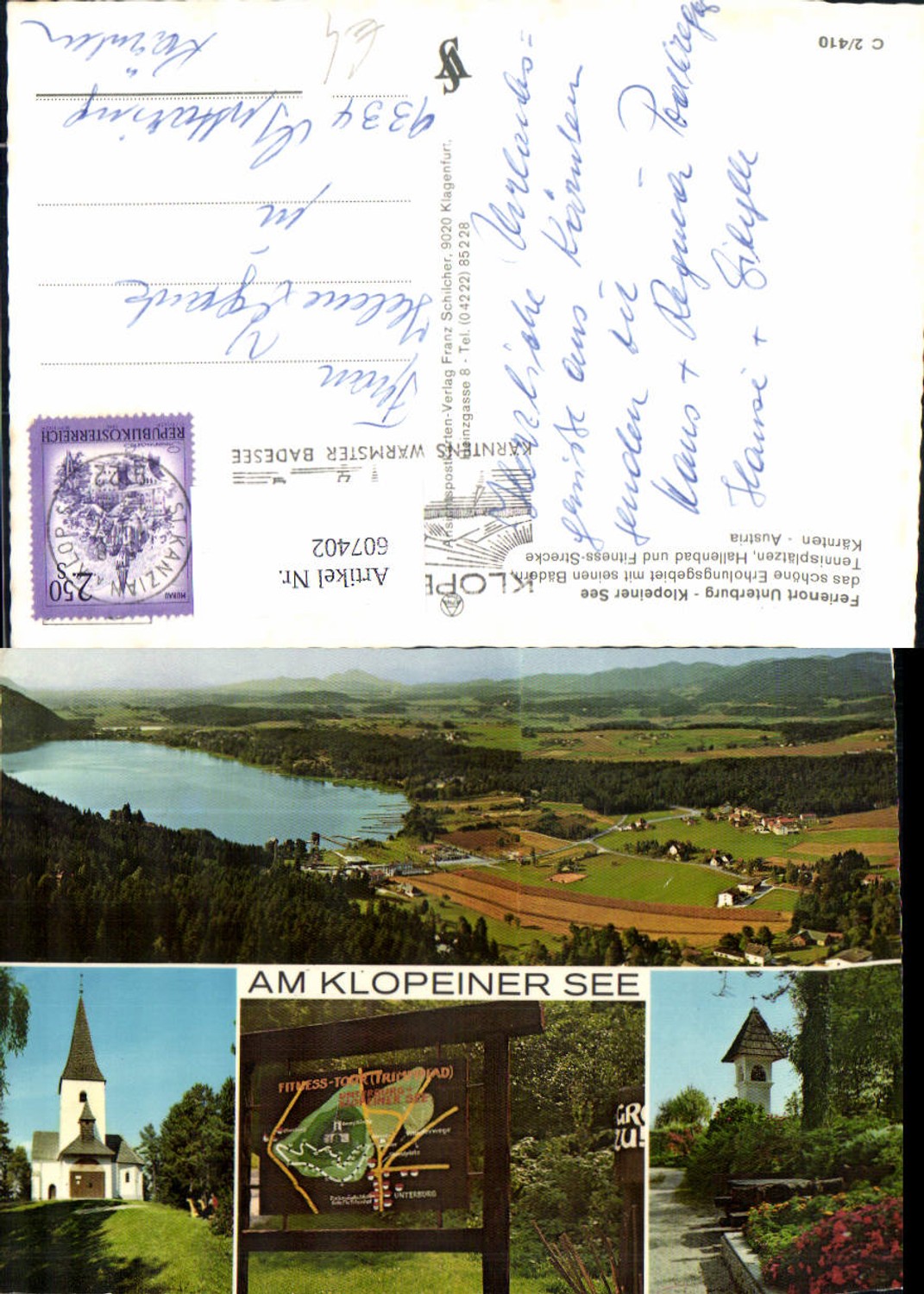 607402,Mehrbild Ak Unterburg Klopeiner See