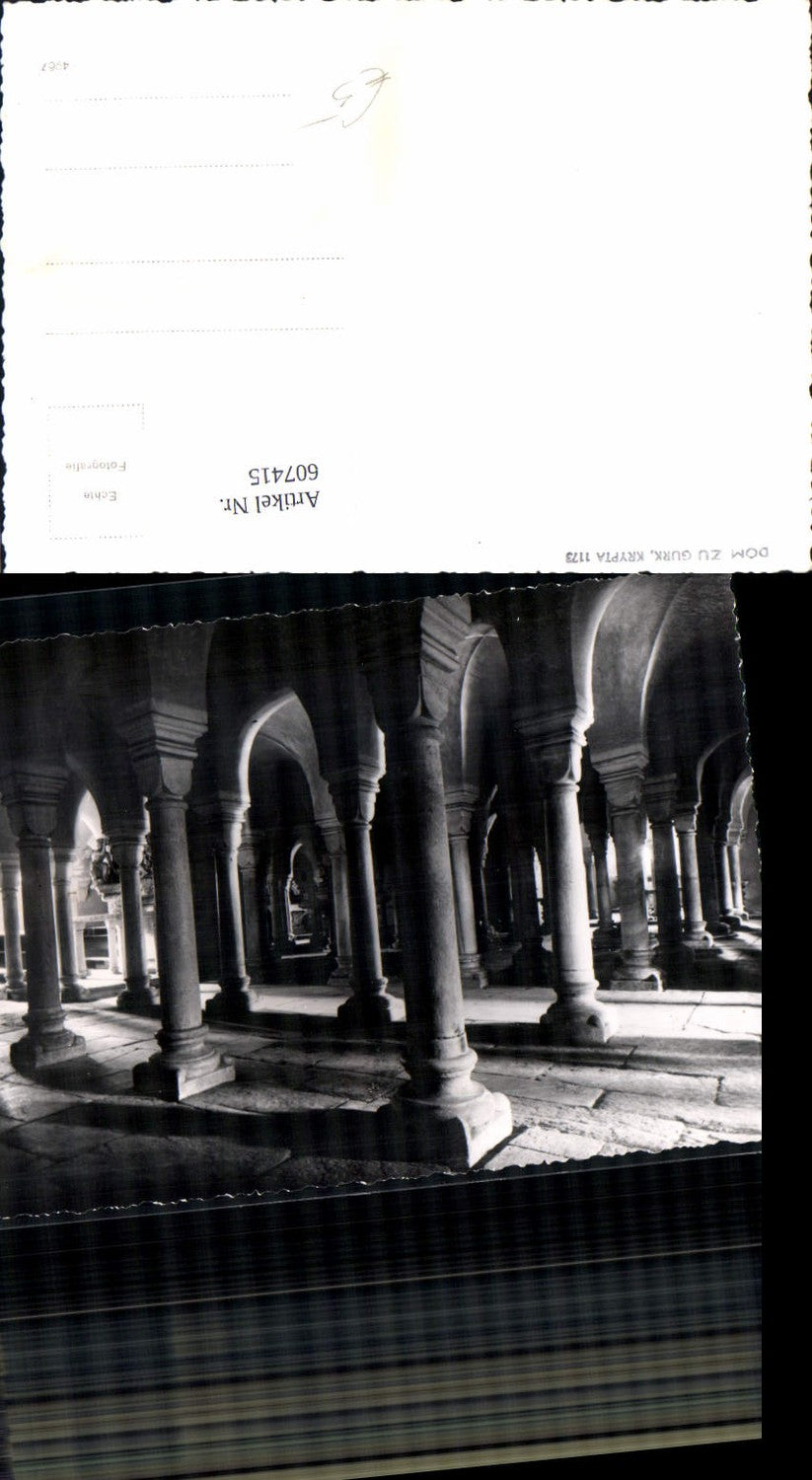 607415,Foto Ak Dom zu Gurk Krypta