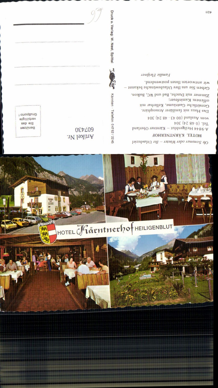 607430,Mehrbild Ak Heiligenblut a. Großglockner Hotel Kärntnerhof