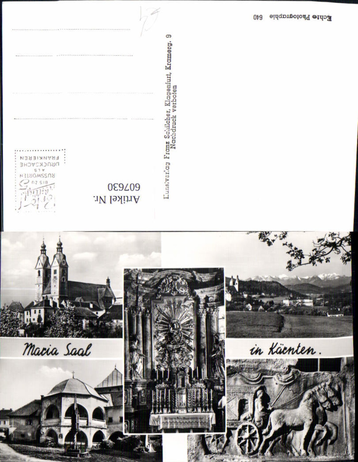 607630,Mehrbild Ak Maria Saal i. Kärnten Kirche Altar