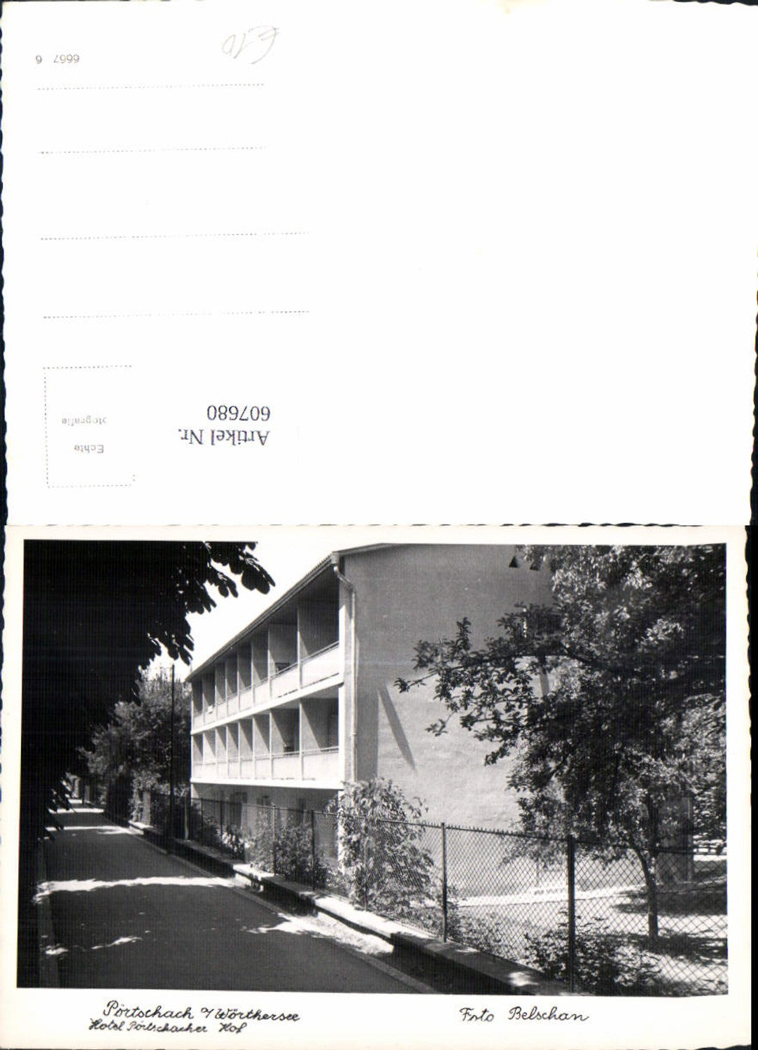 607680,Foto Ak Pörtschach Wörthersee Hotel Pörtschacher Hof