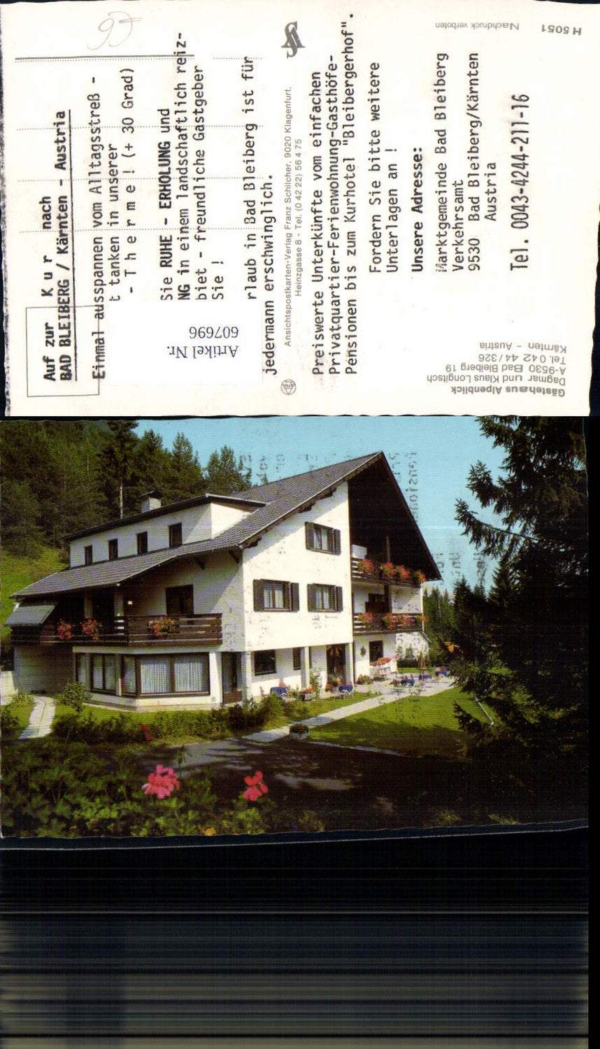 607696,Bad Bleiberg Gästehaus Alpenblick