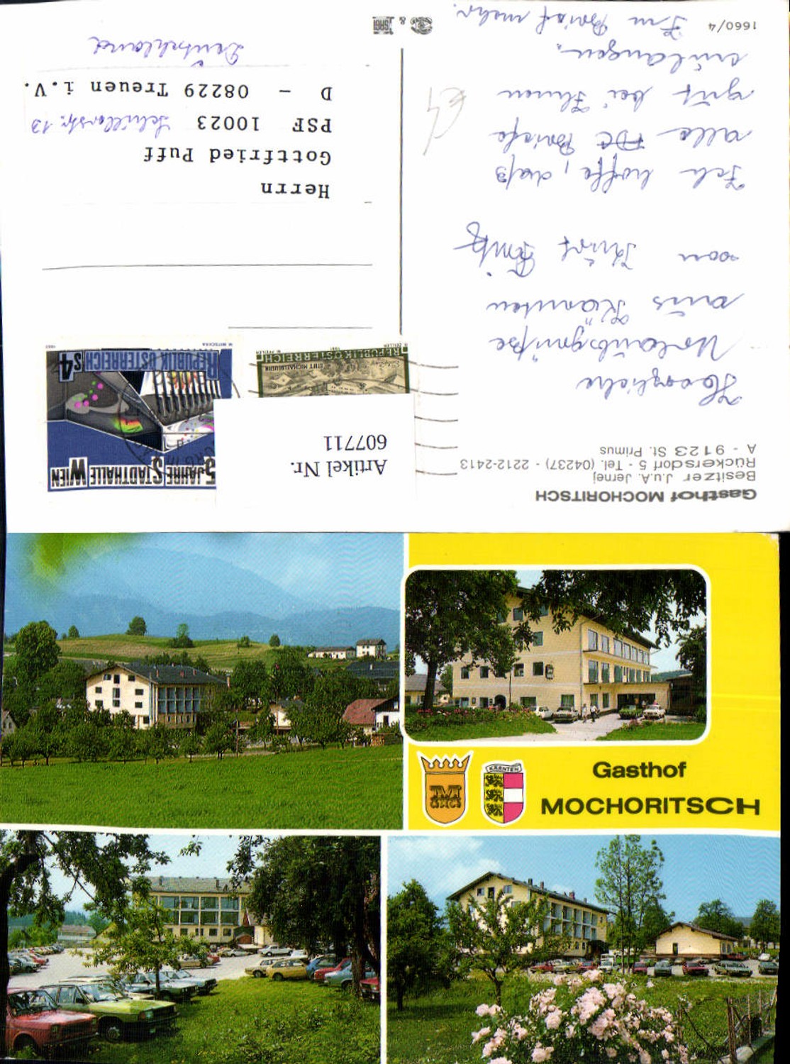607711,Mehrbild Ak St Primus Gasthof Mochoritsch