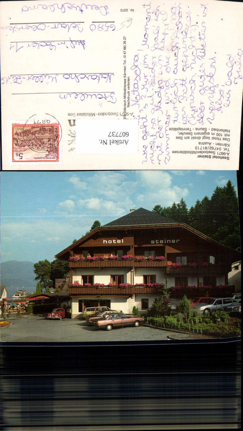 607737, Seeboden am Millstättersee Seehotel Steiner Schiff Automobil