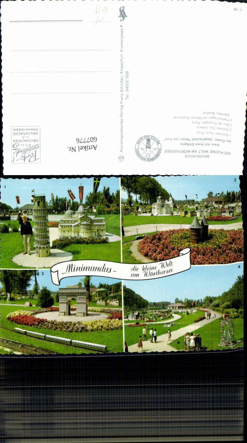607776,Mehrbild Ak Klagenfurt am Wörthersee Minimundus