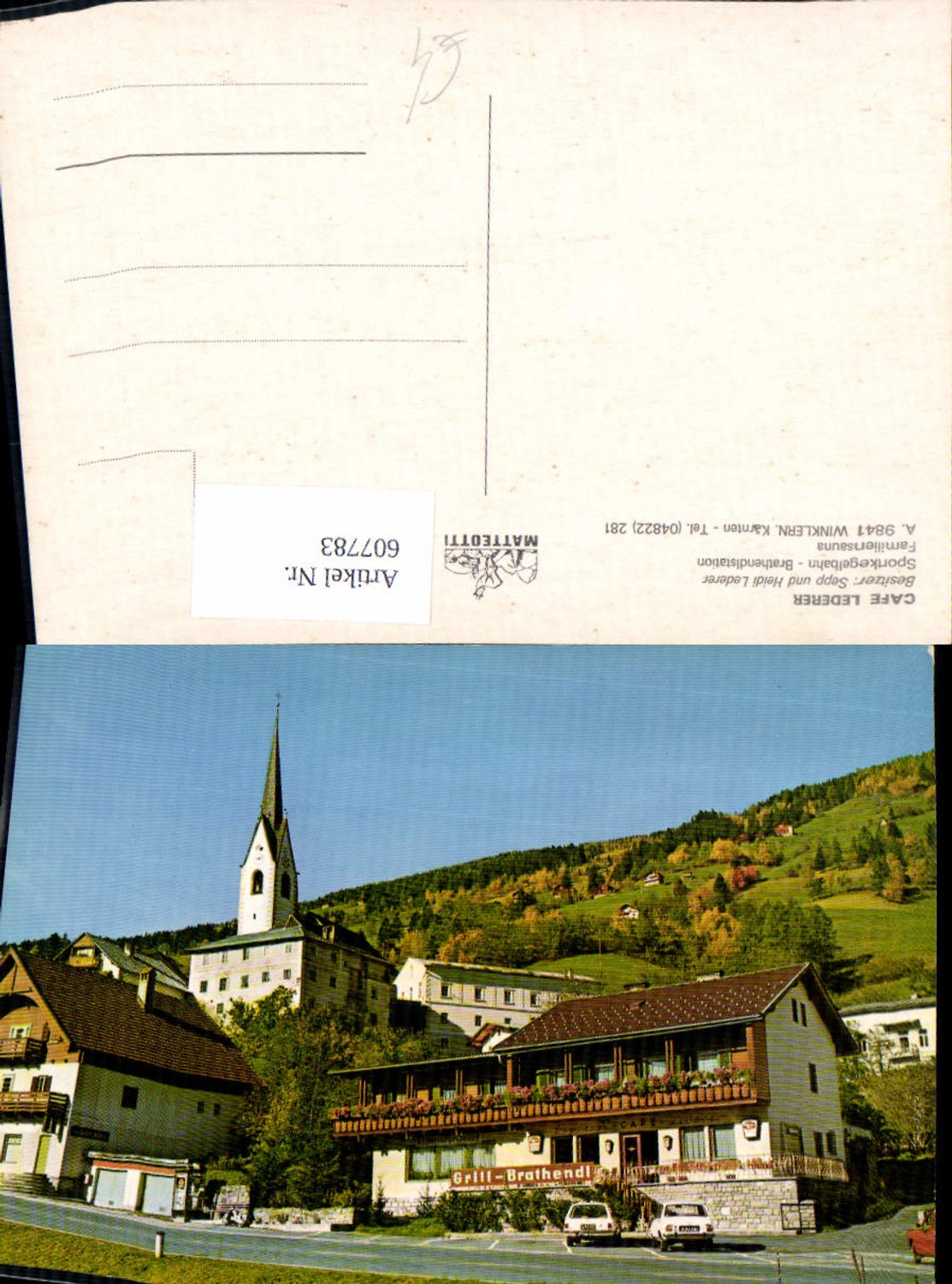 607783,Winklern Kärnten Cafe Lederer