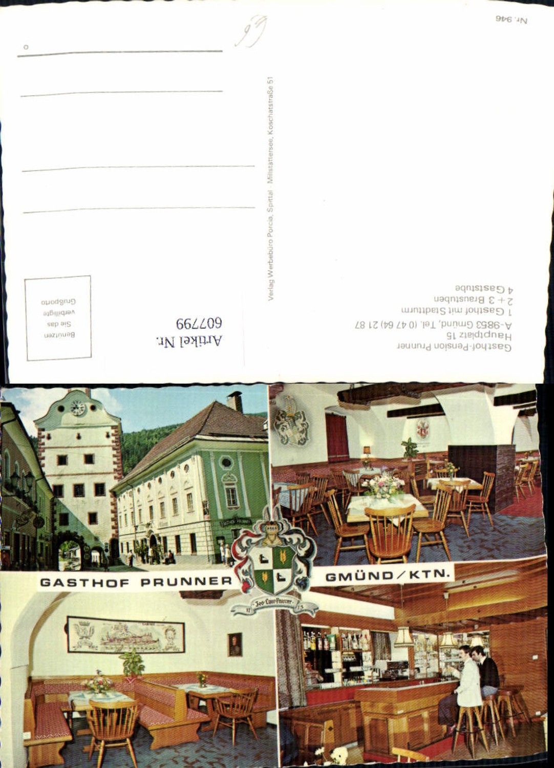 607799,Mehrbild Ak Gmünd i. Kärnten Gasthof Pension Prunner