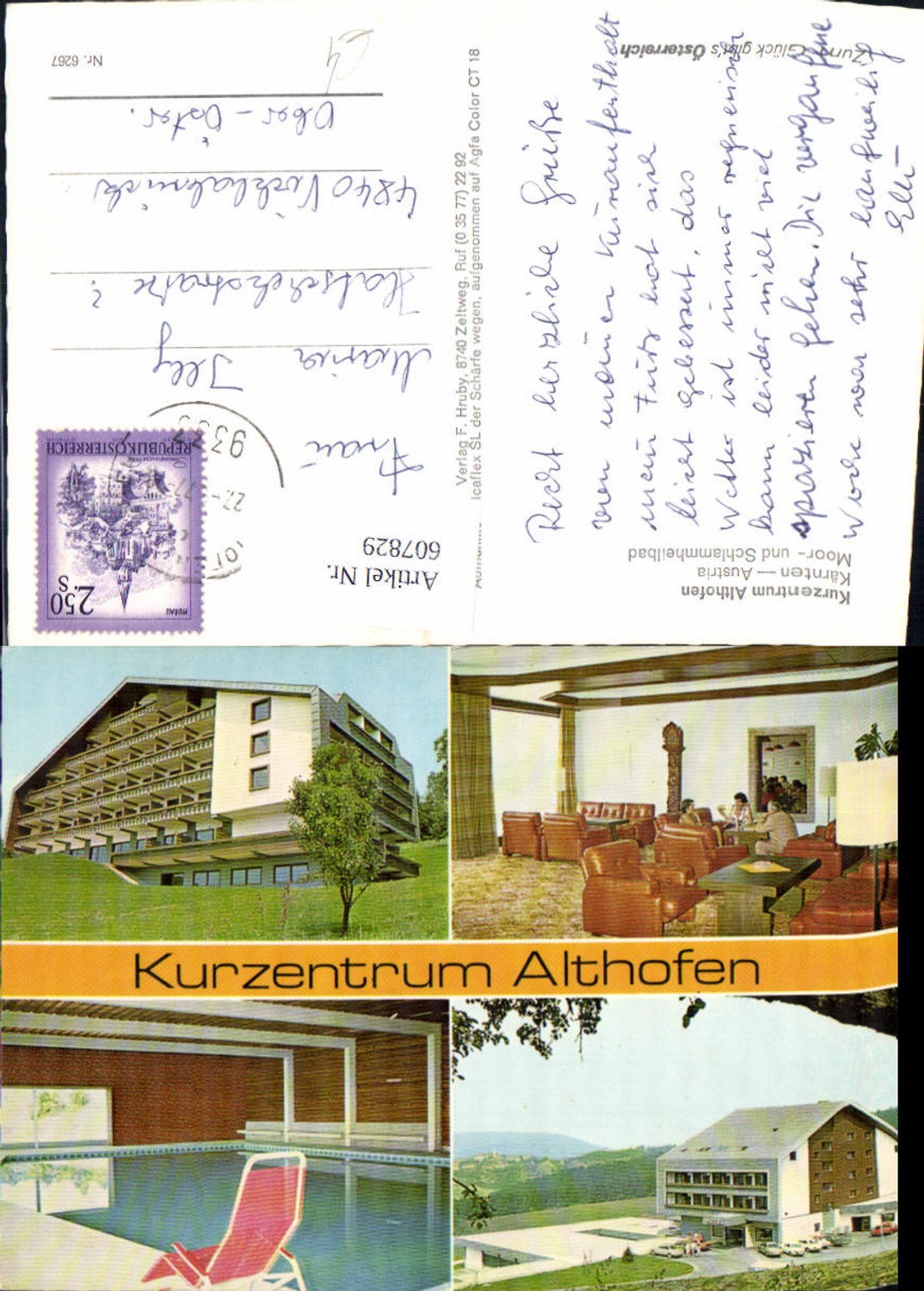 607829,Mehrbild Ak Althofen Kurzentrum Hallenbad