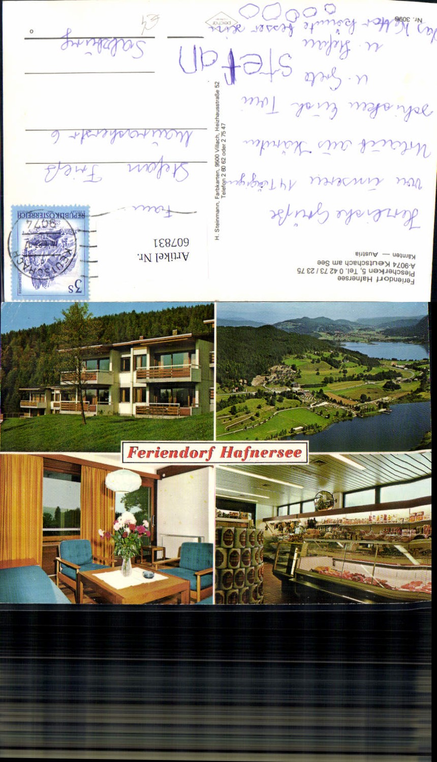 607831,Mehrbild Ak Keutschach a. See Feriendorf Hafnersee