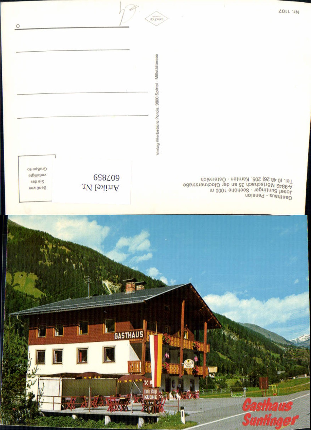 607859,Mörtschach a. d. Glocknerstraße Gasthaus Pension Suntinger