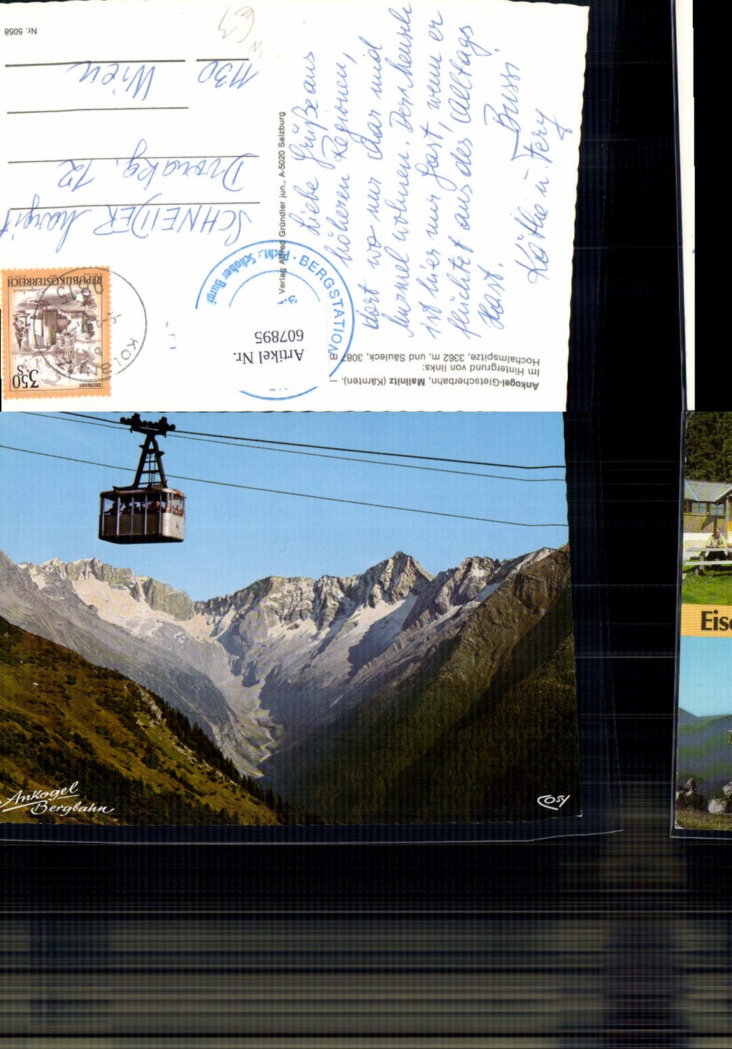 607895,Mallnitz Ankogel-Gletscherbahn Hochalmspitze Säuleck Bergbahn Seilbahn Gondel