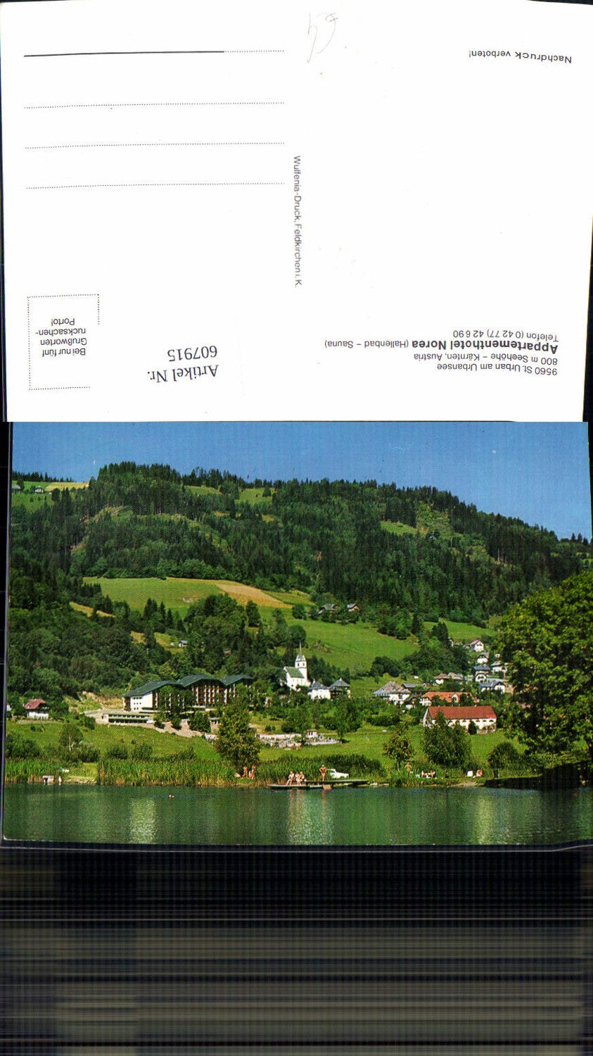 607915,St Urban a. Urbansee Appartementhotel Norea
