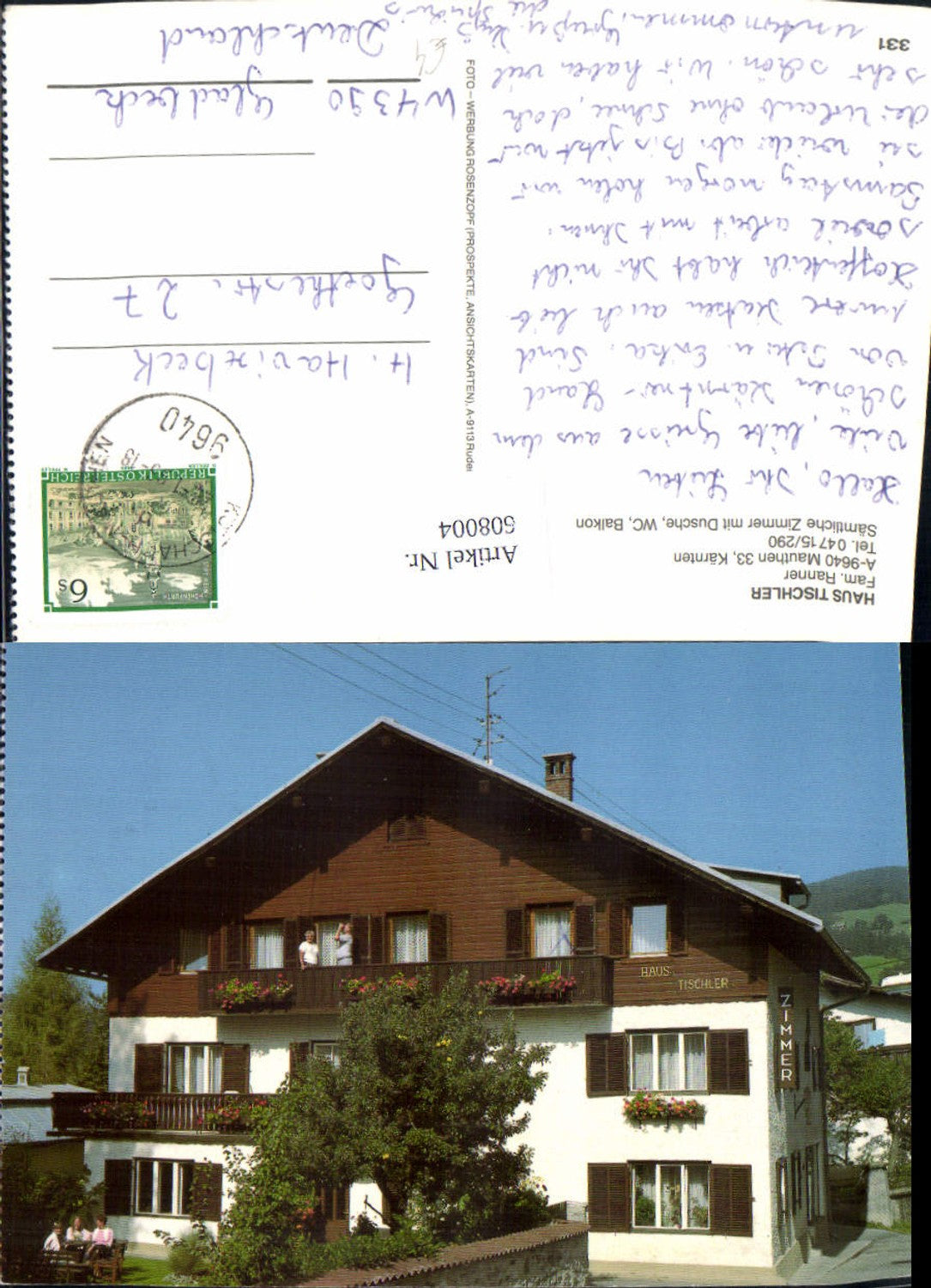 608004, Mauthen Kötschach-Mauthen House Carpenter