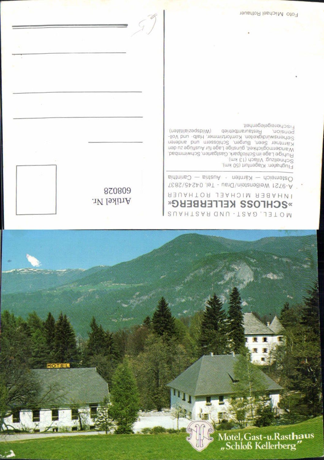 608028,Weißenstein a. d. Drau Motel Gasthaus Schloss Kellerberg