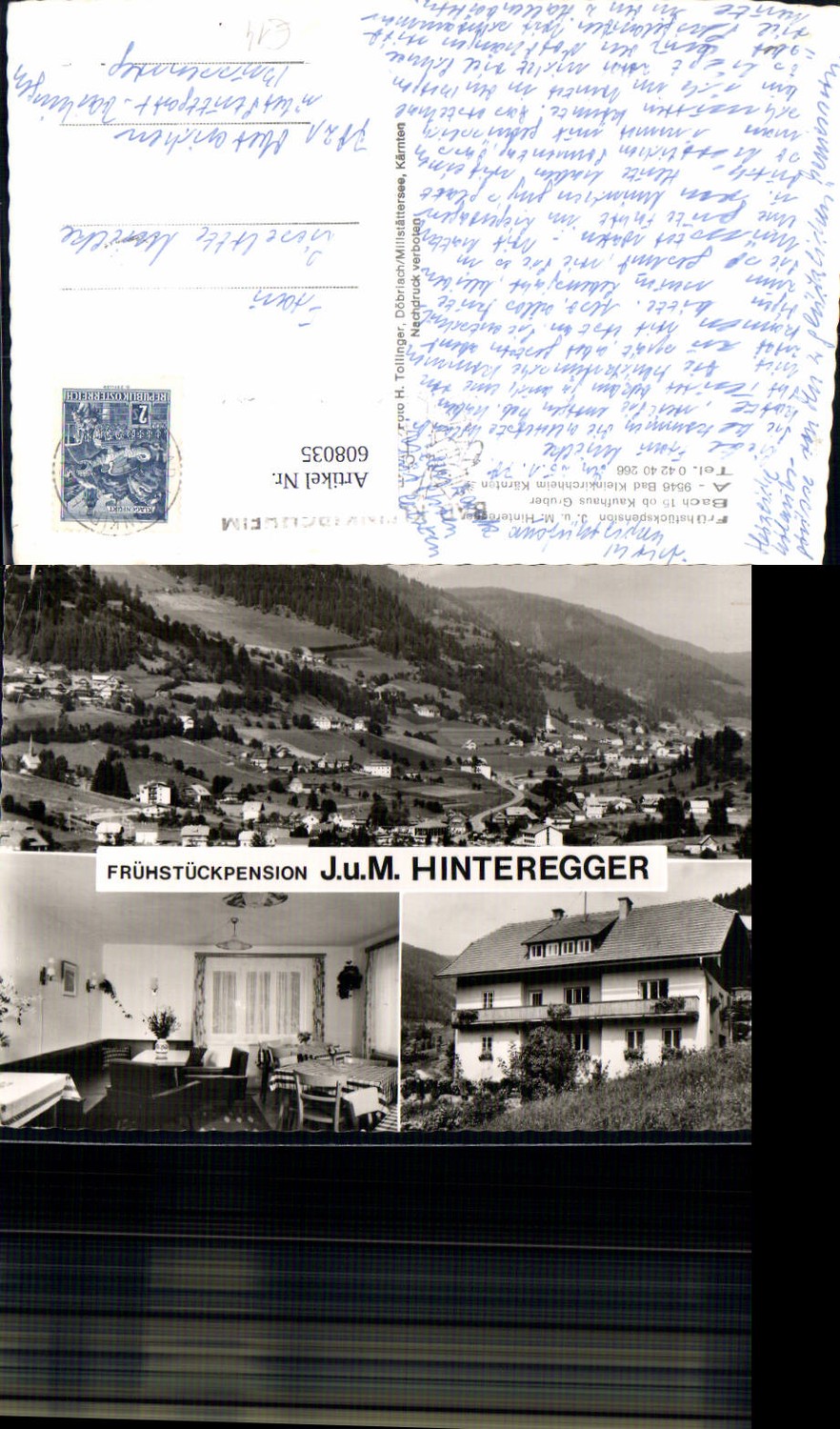 608035,Mehrbild Ak Bad Kleinkirchheim Frühstückspension Hinteregger