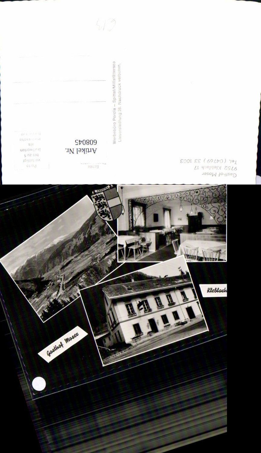 608045,Multi-image Ak Kleblach Drautal Gasthof Moser