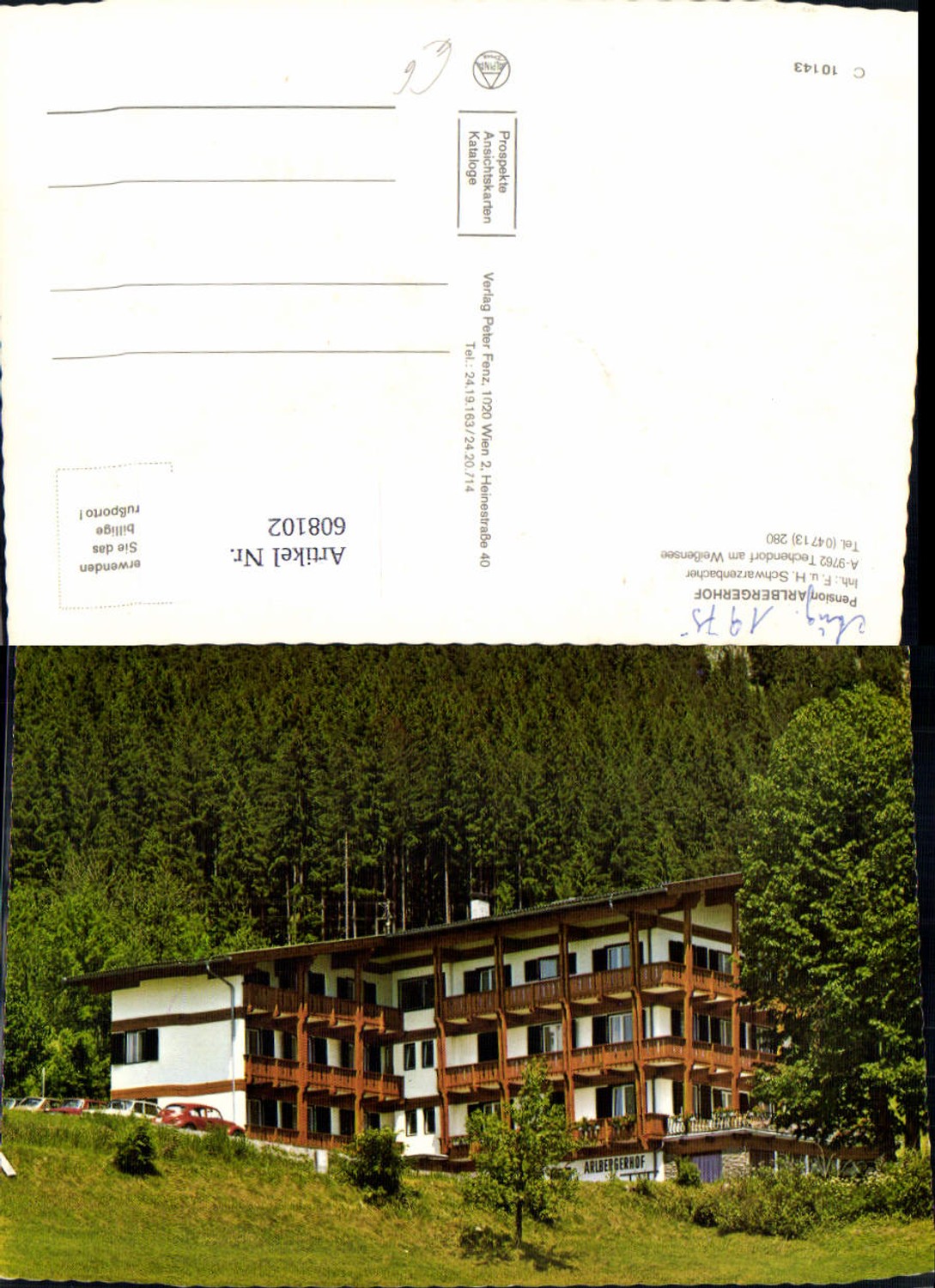 608102,Techendorf a. Weißensee Pension Arlbergerhof