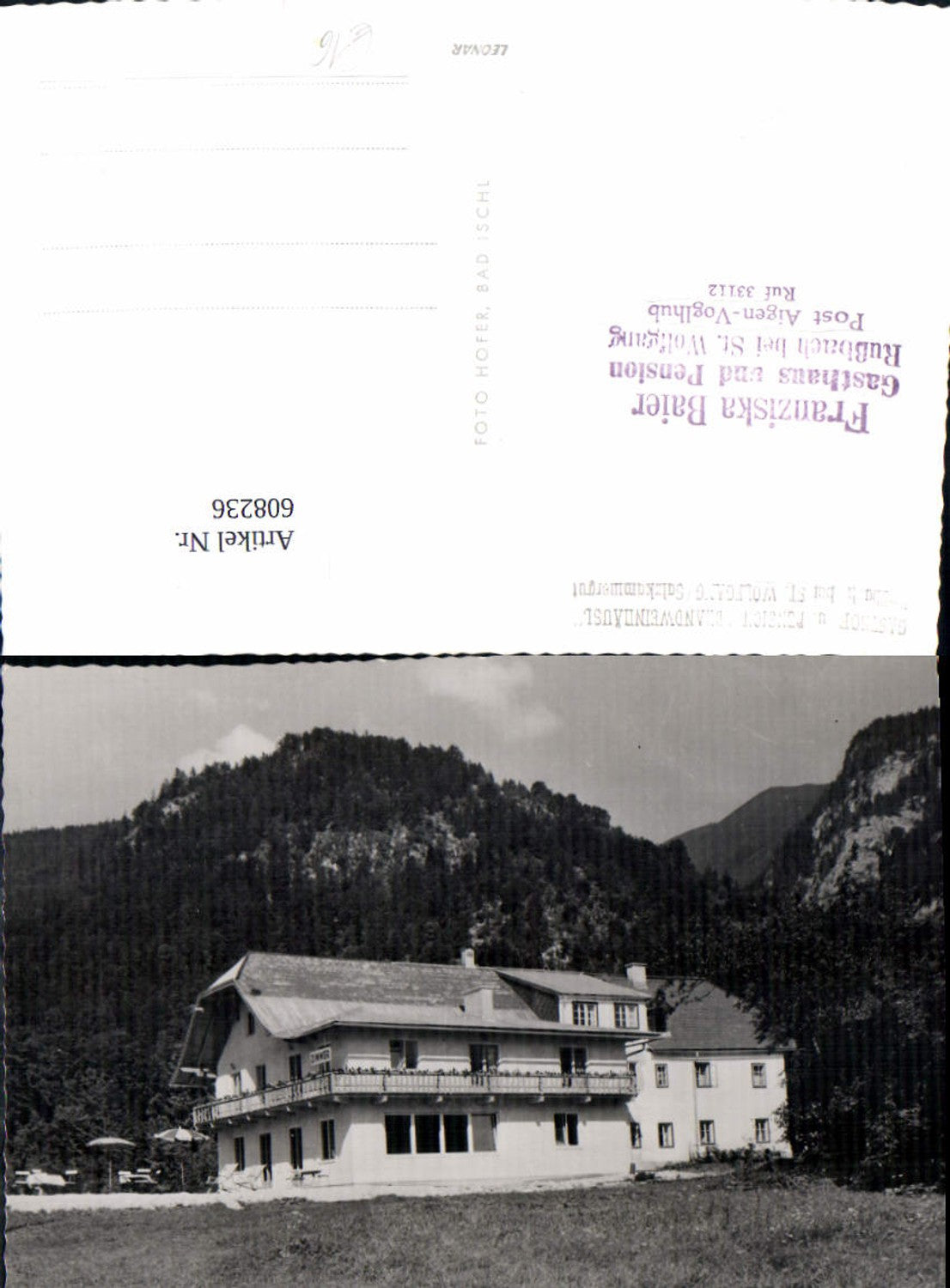 608236,Foto Ak Rußbach b. St Wolfgang i. Salzkammergut Gasthaus Pension Brandweinhäusl