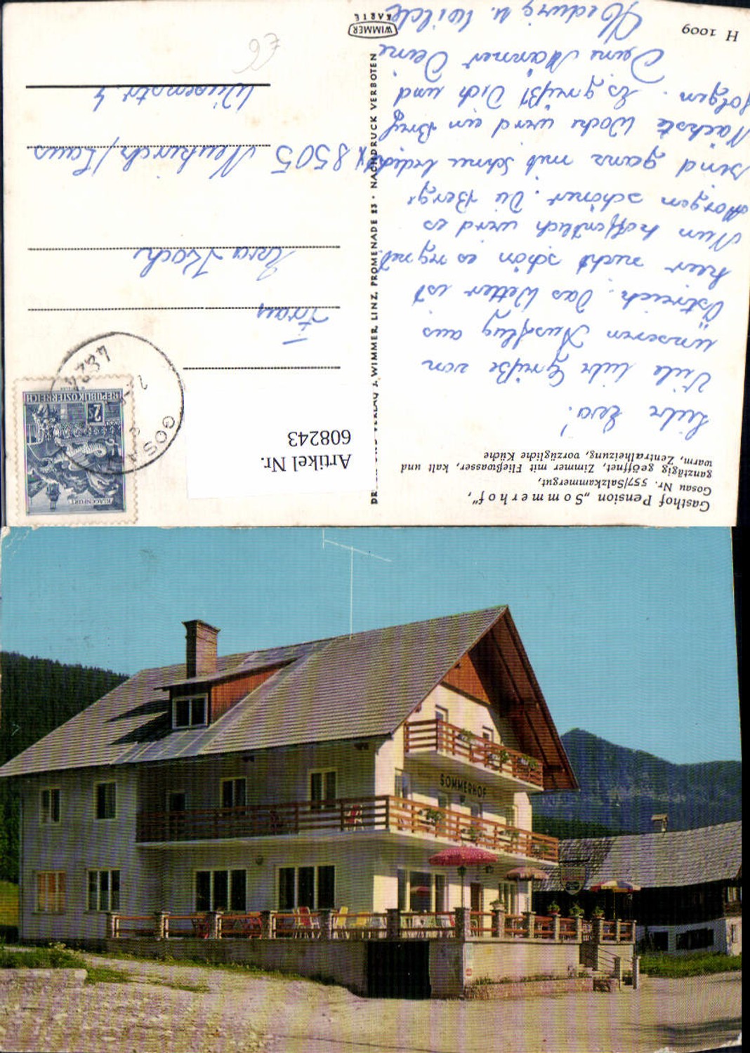 608243,Gosau Gasthof Pension Sommerhof