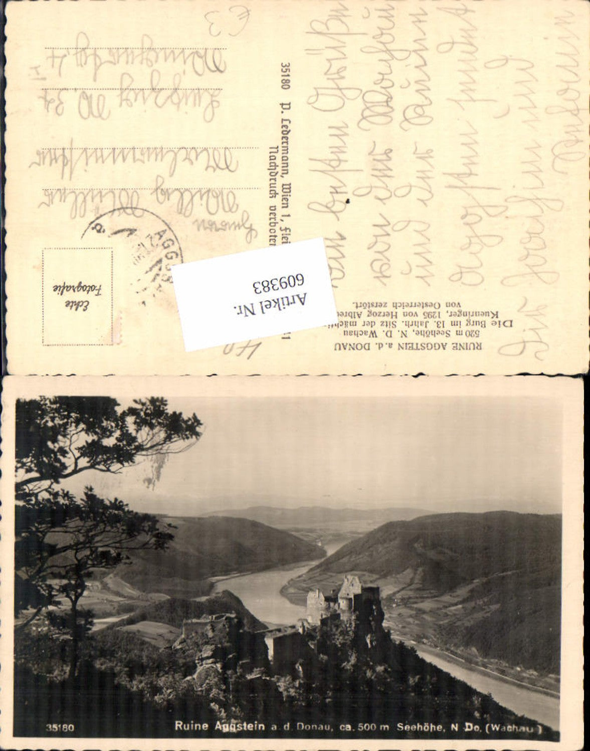 609383,Ruine Aggstein in der Wachau Donau
