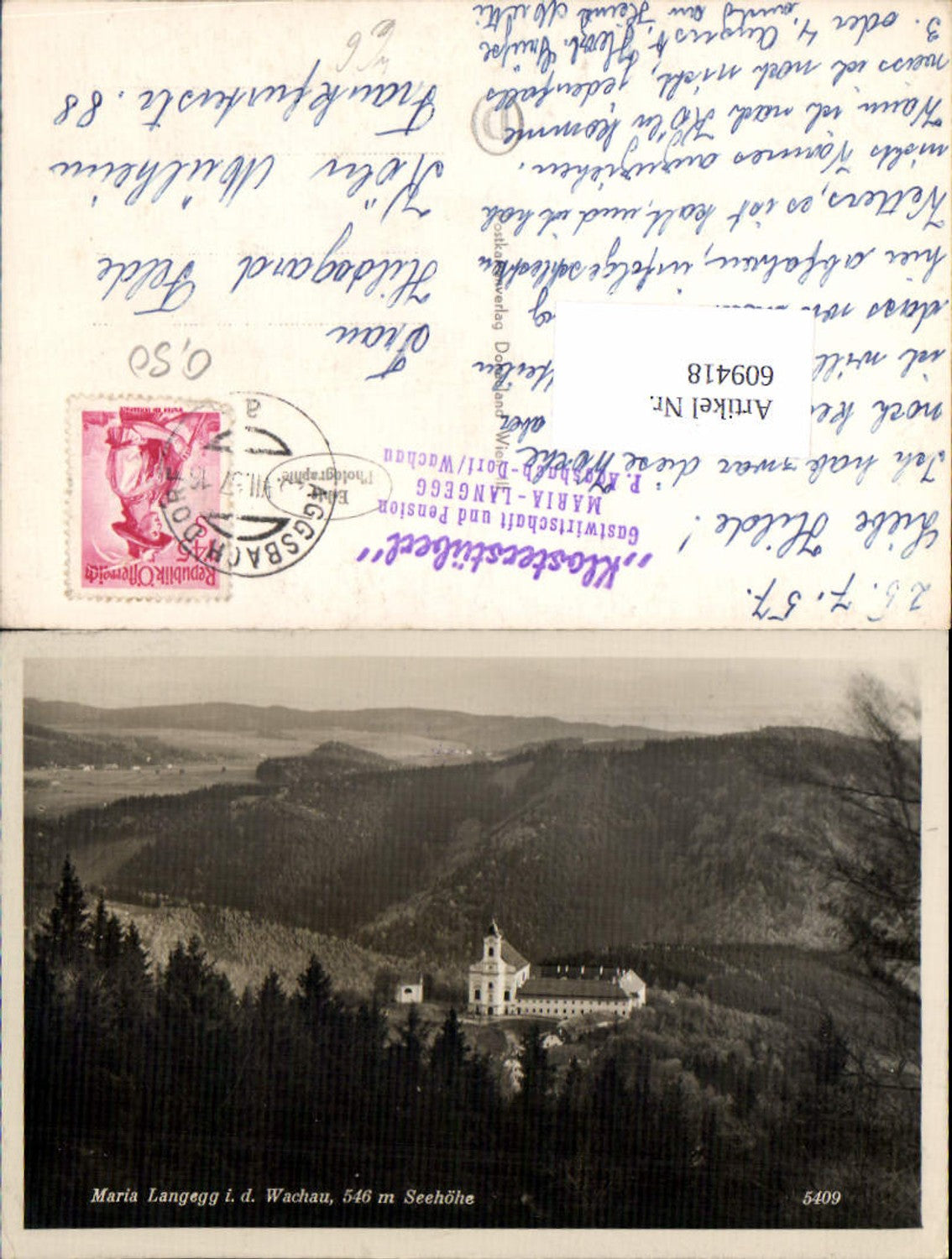 609418,Maria Langegg in der Wachau Aggsbach Dorf