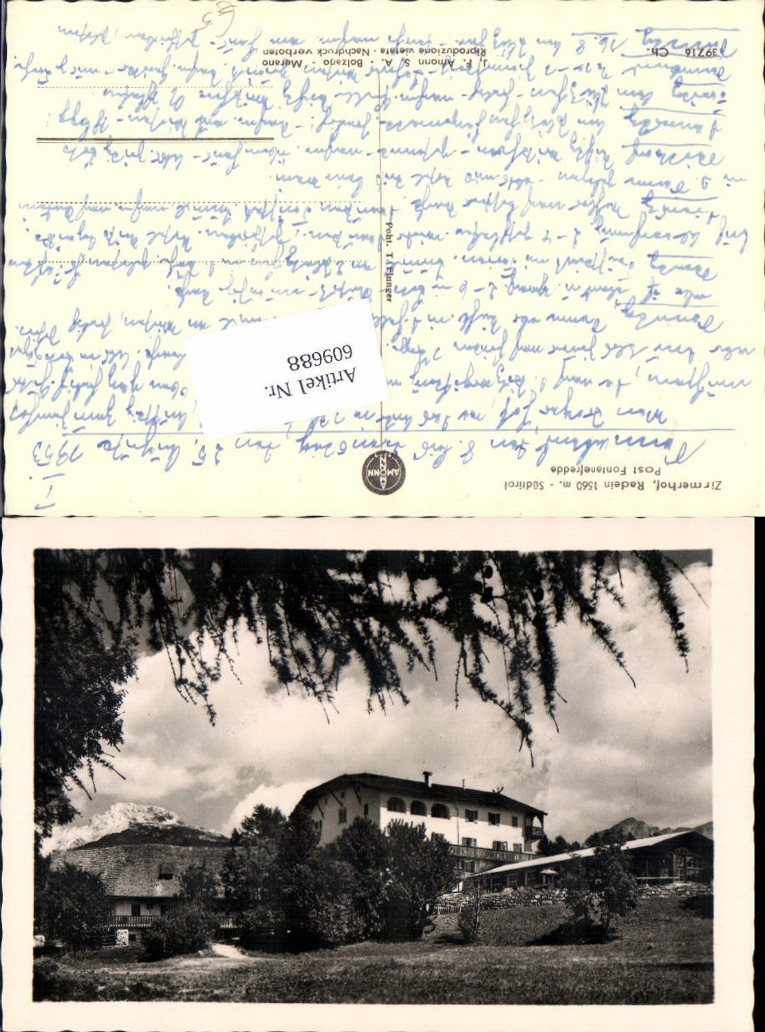 Alte Ansichtskarte – Old Postcard