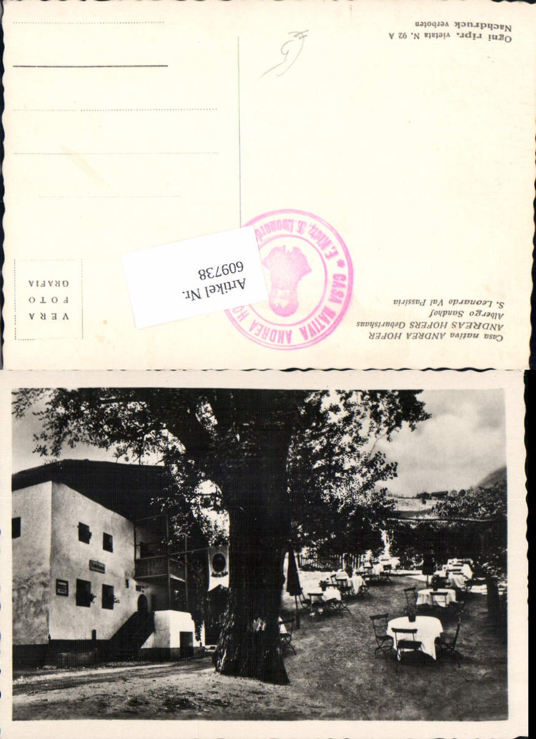 Alte Ansichtskarte – Old Postcard