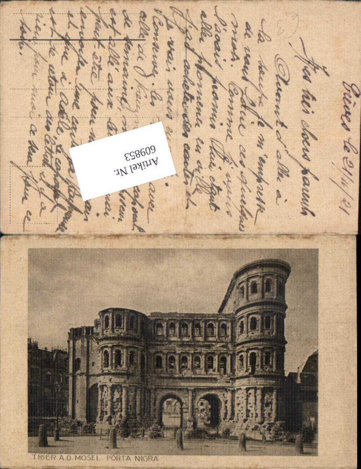 609853,Trier an der Mosel Treves Porta Nigra