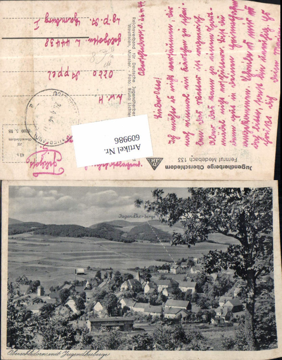 609986,Jugendherberge Oberschledorn Medebach Feldpost Hochsauerlandkreis