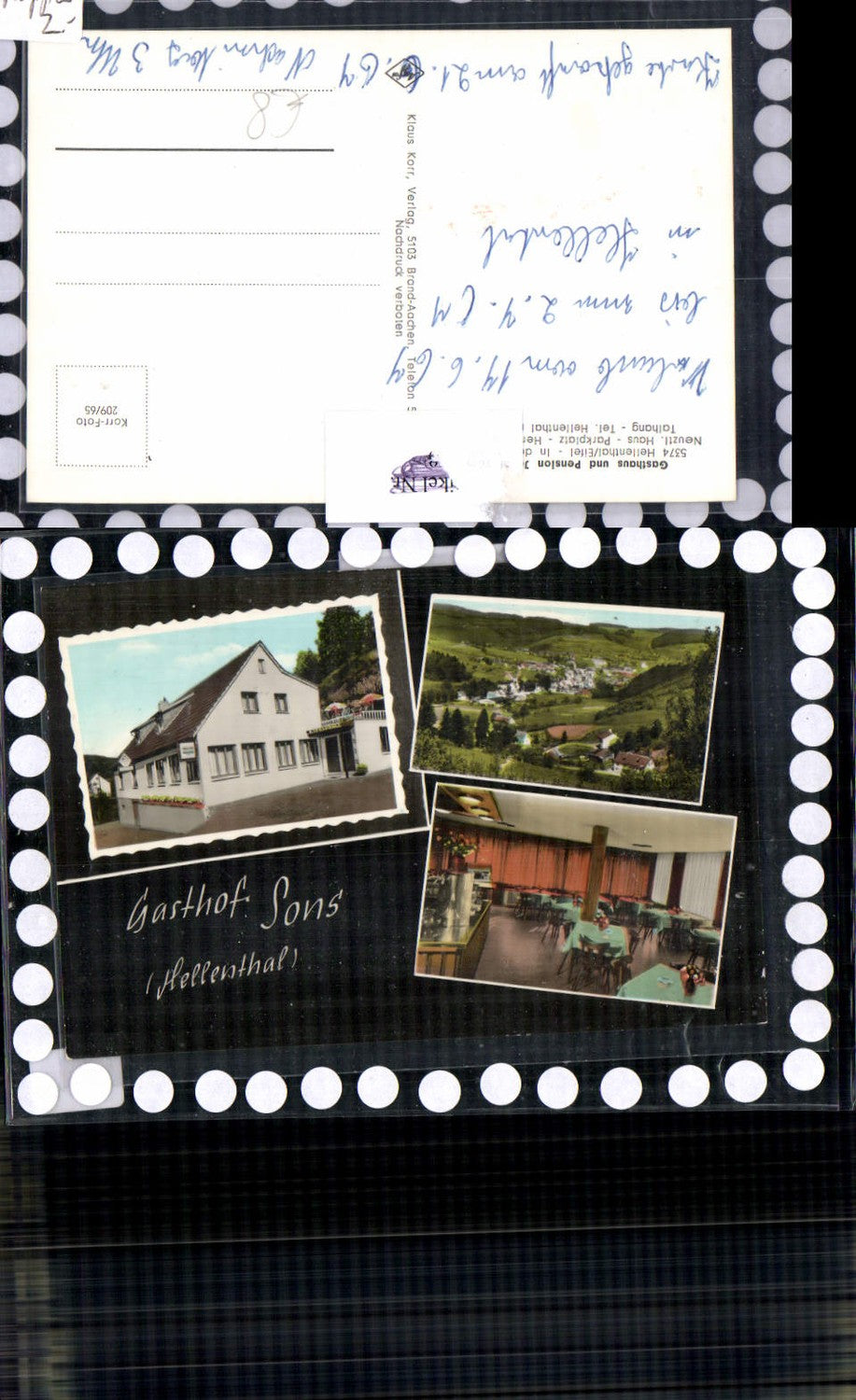 610048,Hellenthal Eifel Dreesbach Gasthaus Pension Josef Sons LK Euskirchen