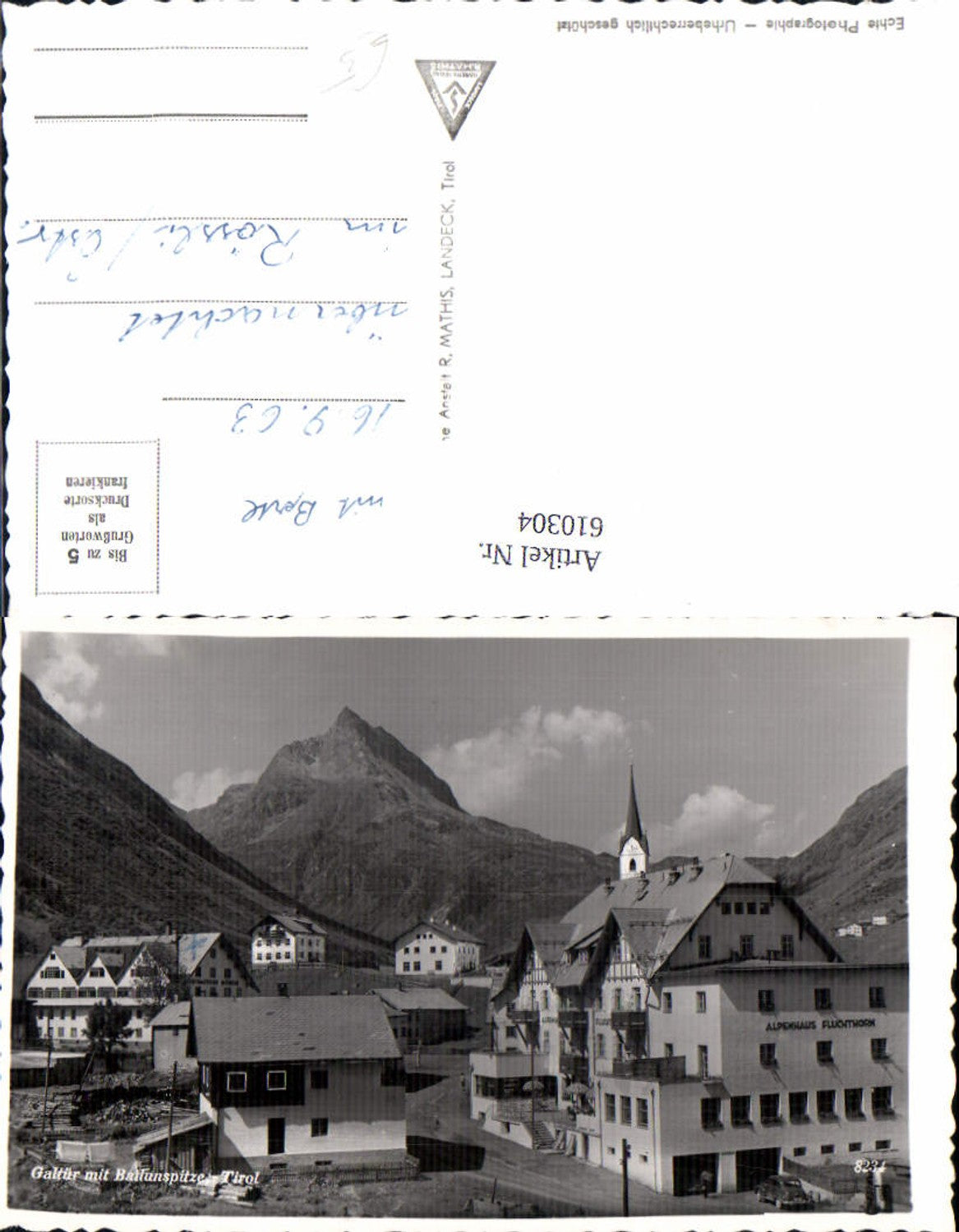 Alte Ansichtskarte – Old Postcard