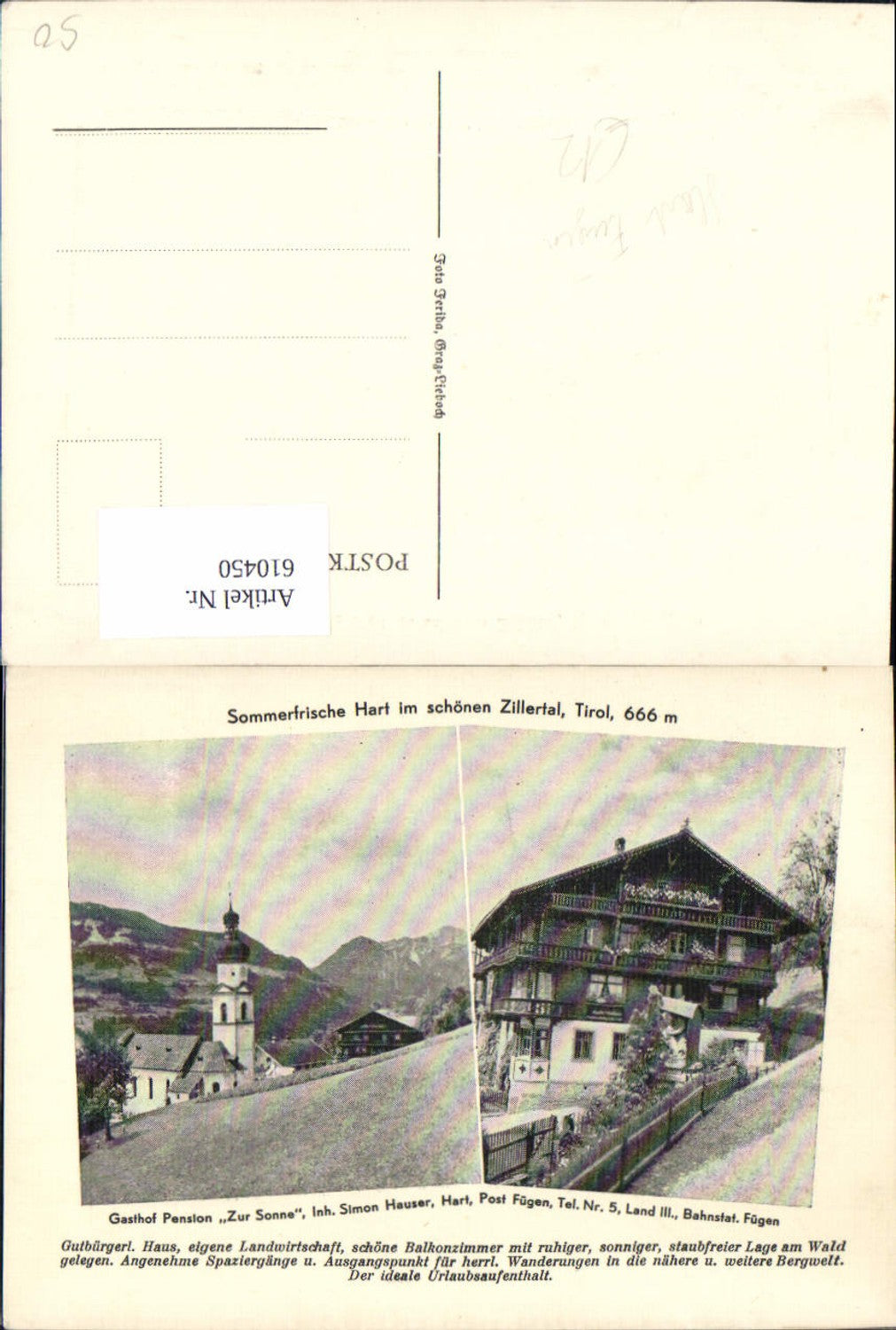 Alte Ansichtskarte – Old Postcard