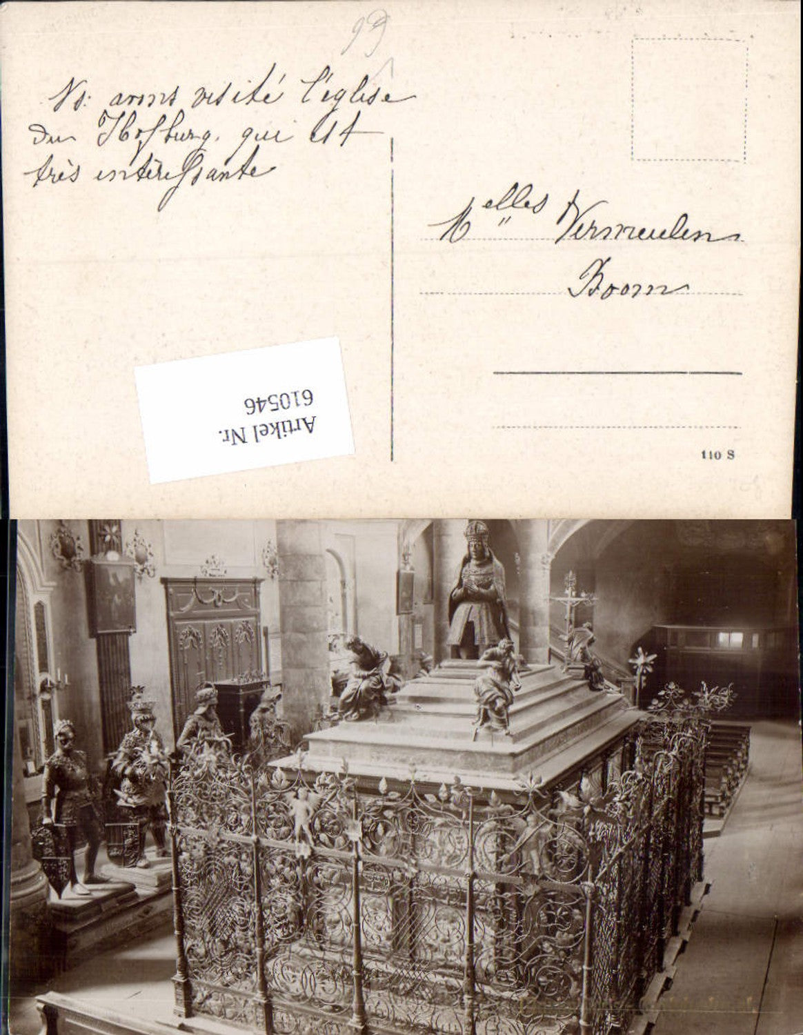 610546,tolle Fotokunst AK Fritz Gratl Innsbruck Hofkirche Maximilians Grabdenkmal Sarg Ritter Rüstung