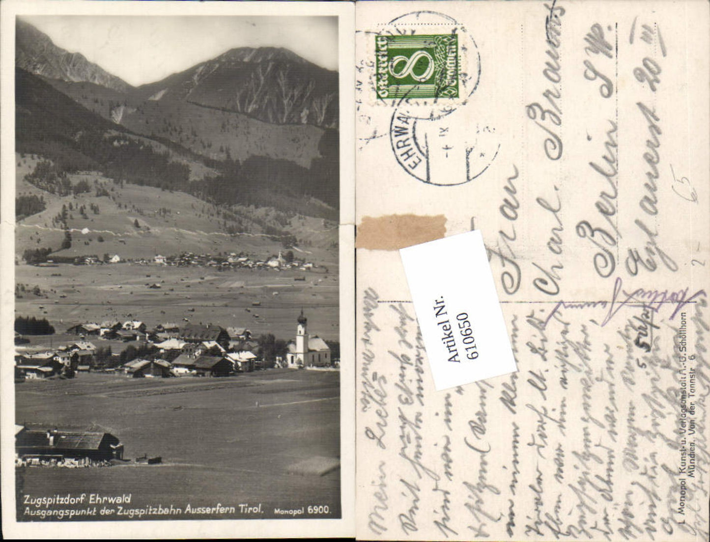 Alte Ansichtskarte – Old Postcard