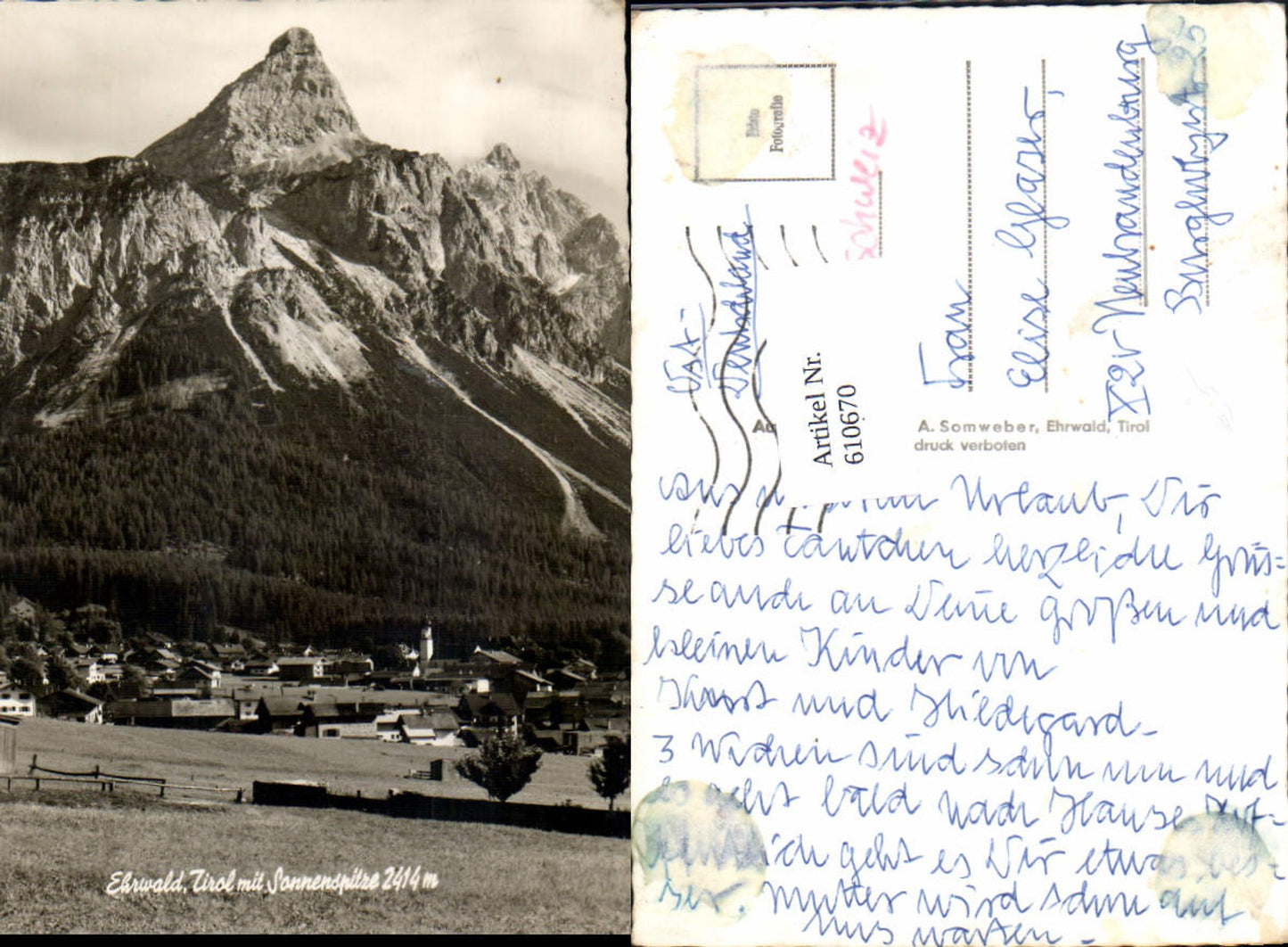 Alte Ansichtskarte – Old Postcard